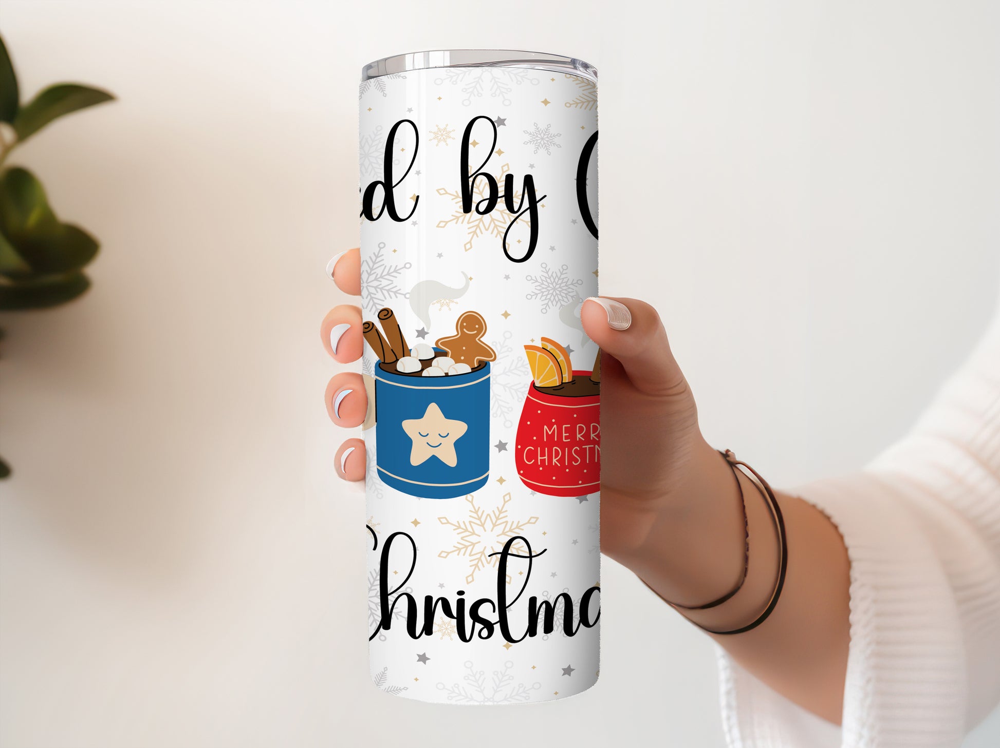 Stay Merry with Coffee & Cheer Tumbler, Winter Drinkware, Funny Gift