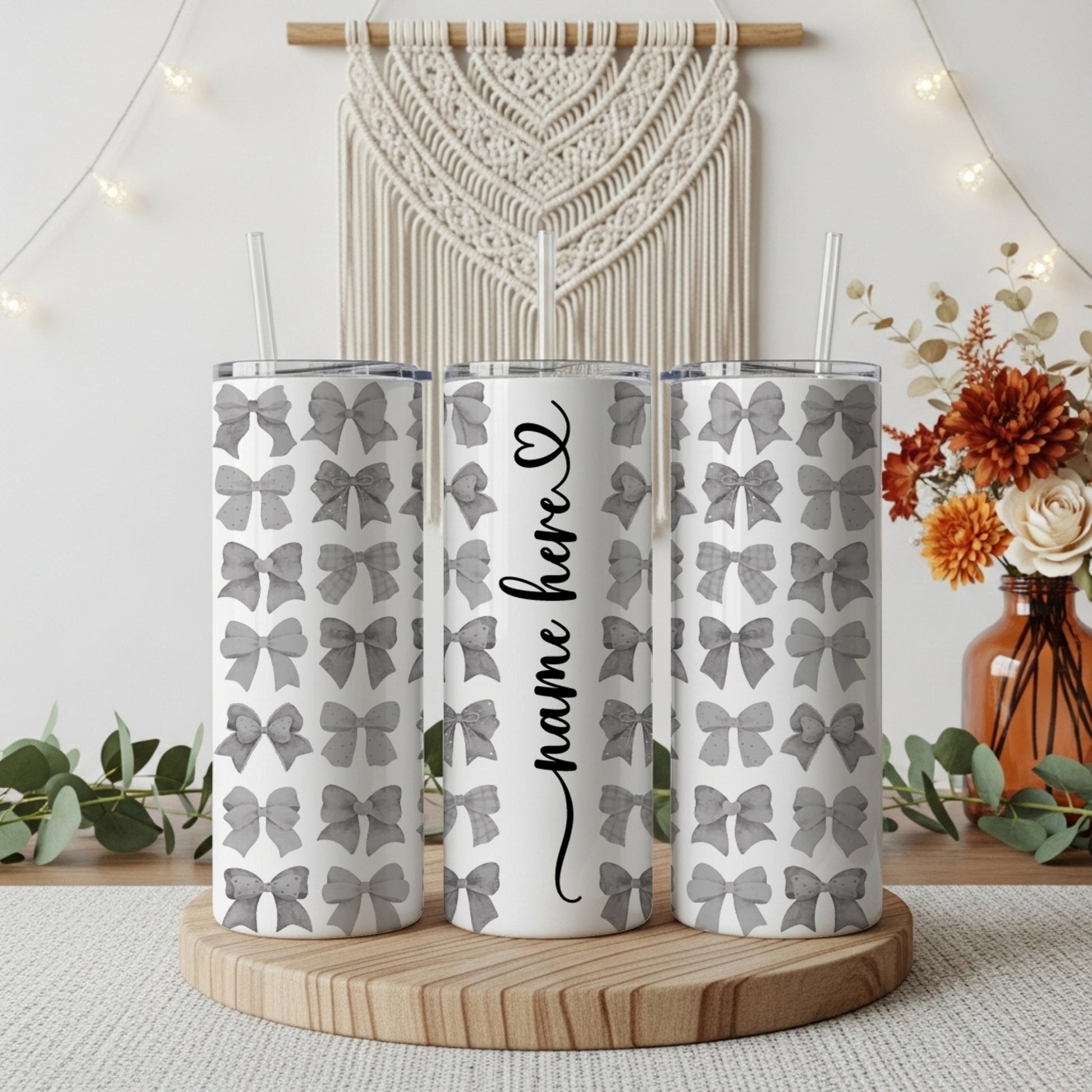 Personalized Aesthetic Tumbler, Stylish Mother's Day Gift, Cute Travel Mug