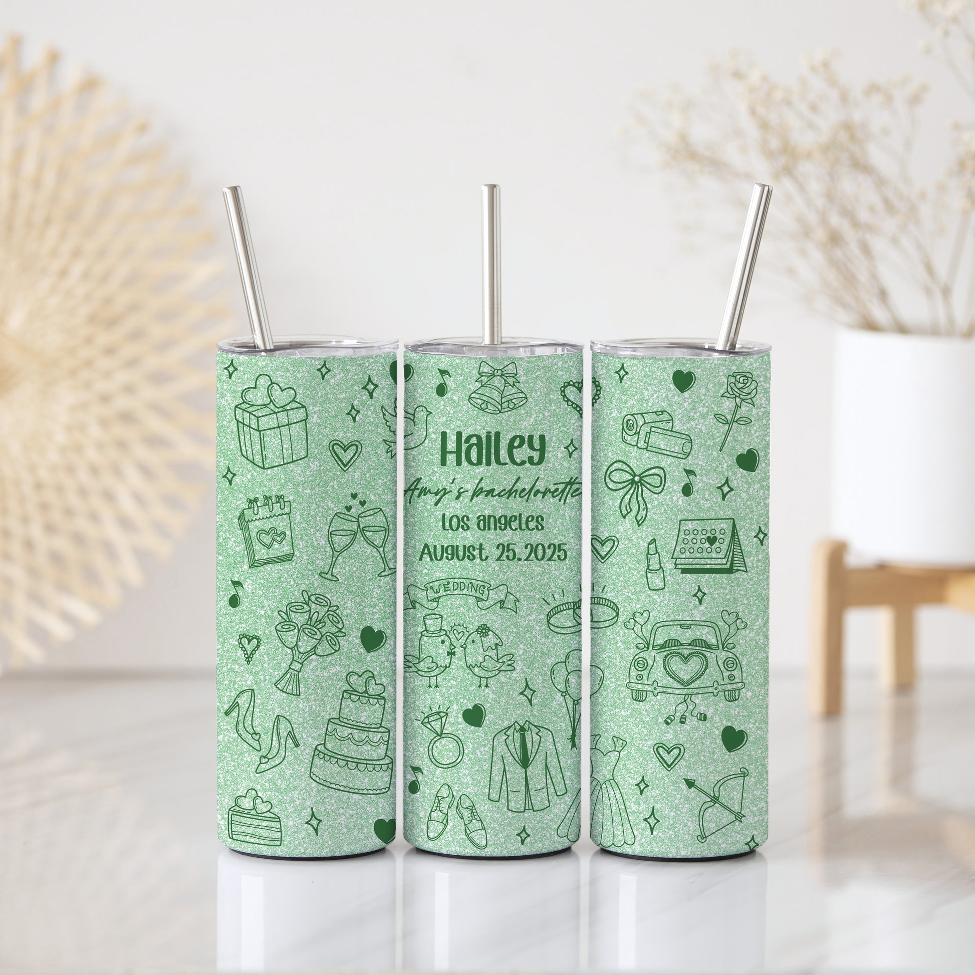 Personalized Bachelorette Tumbler, Bridal Party Keepsake, Bach Night Drinkware