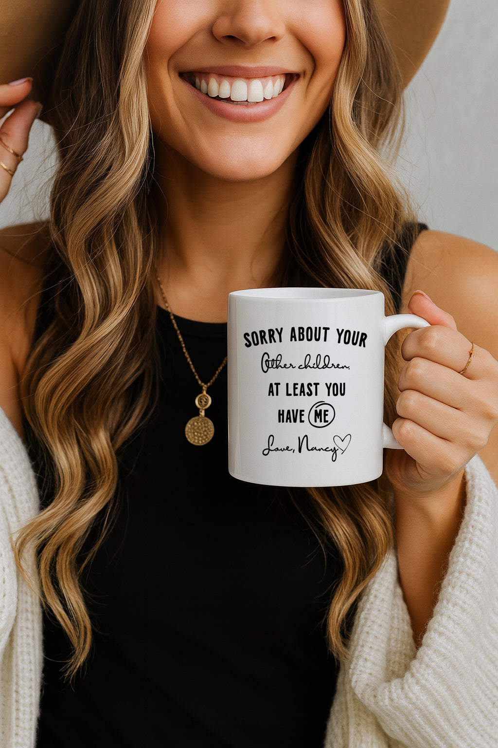 Adorable 'Sorry About Other Children' Ceramic Coffee Mug for Mom