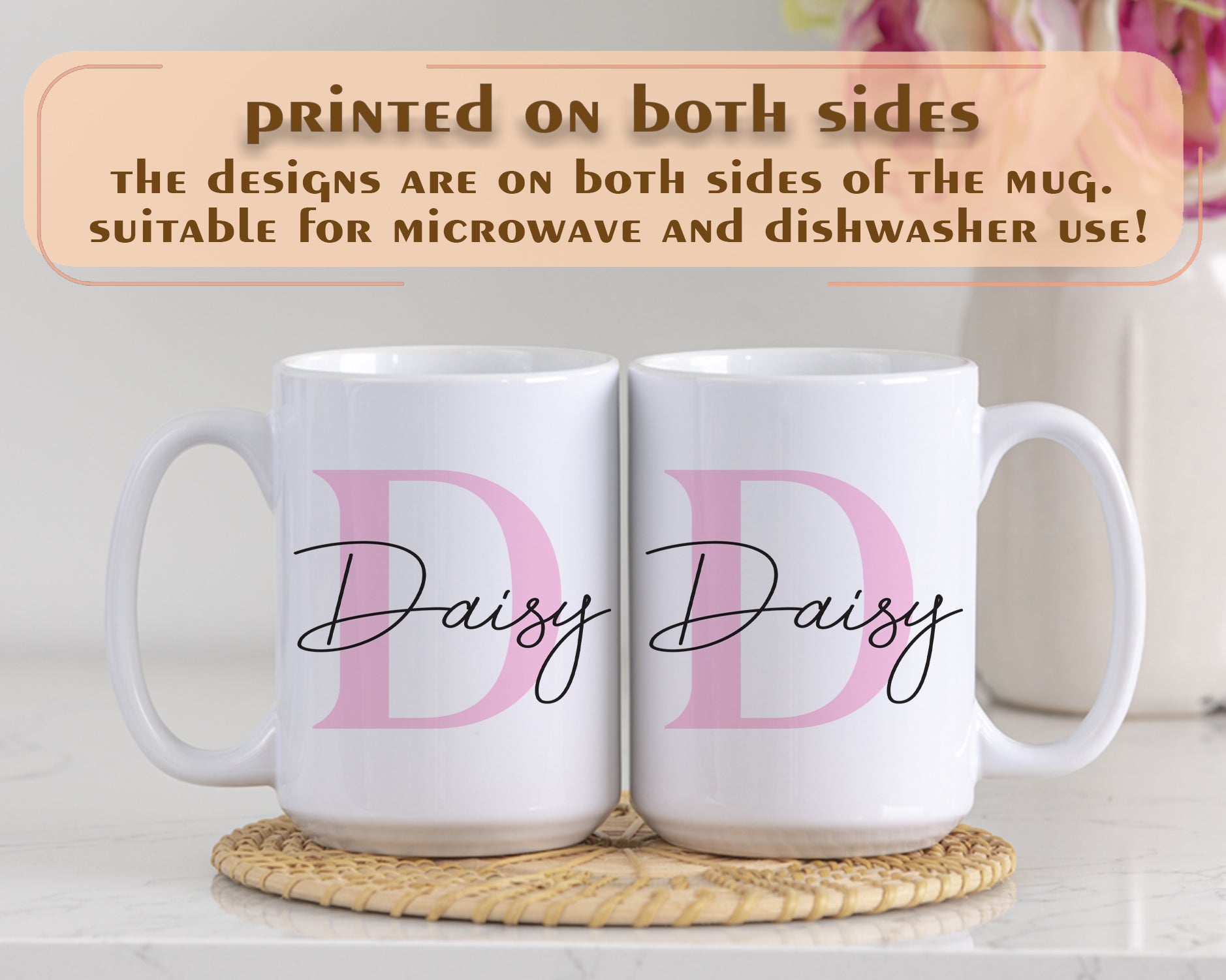 Handcrafted Ceramic Mug, Personalized Tea Cup – Custom Gift for Him/Her