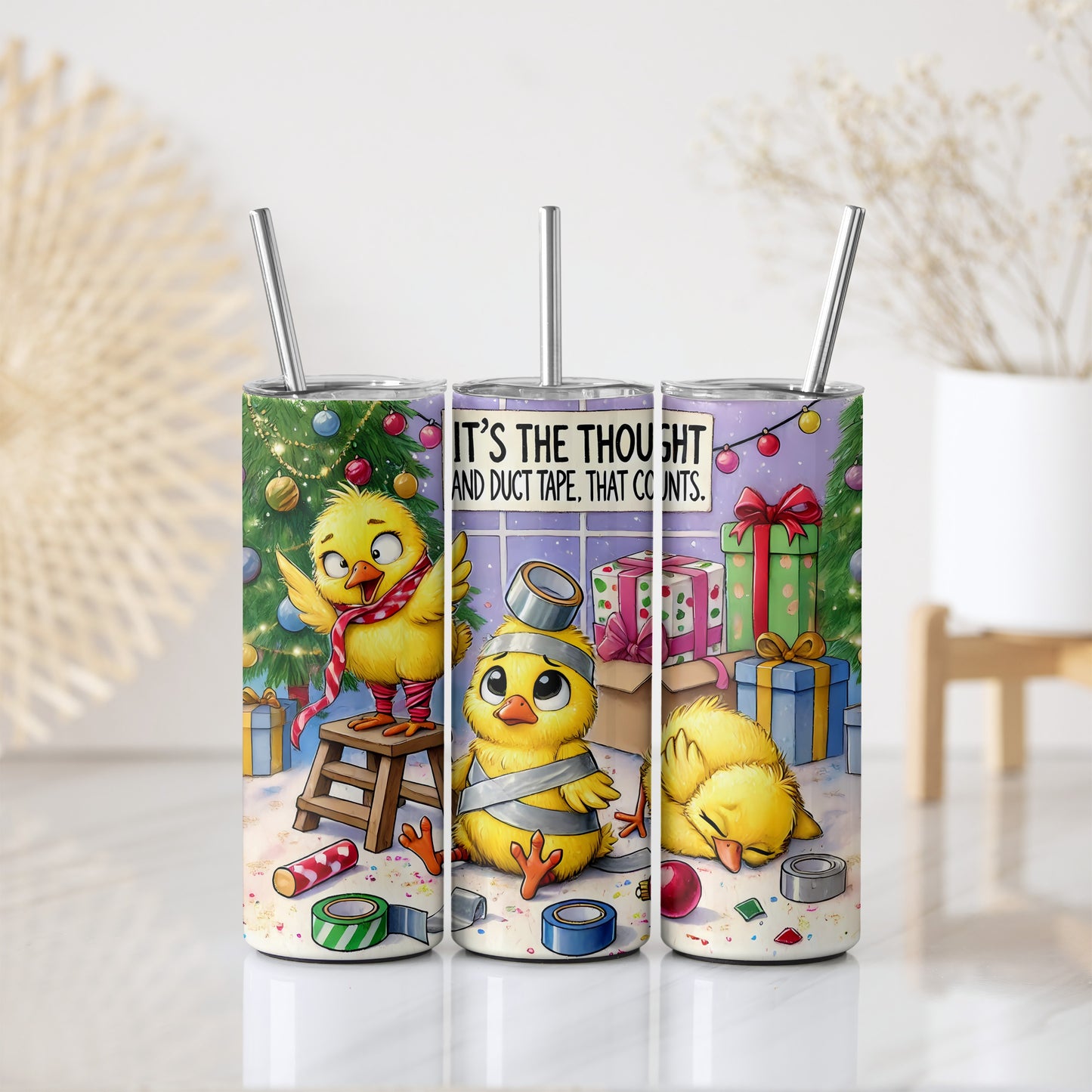 Sarcastic Christmas Chicks memes group, Insulated Tumbler, Funny Holiday Travel Gift.