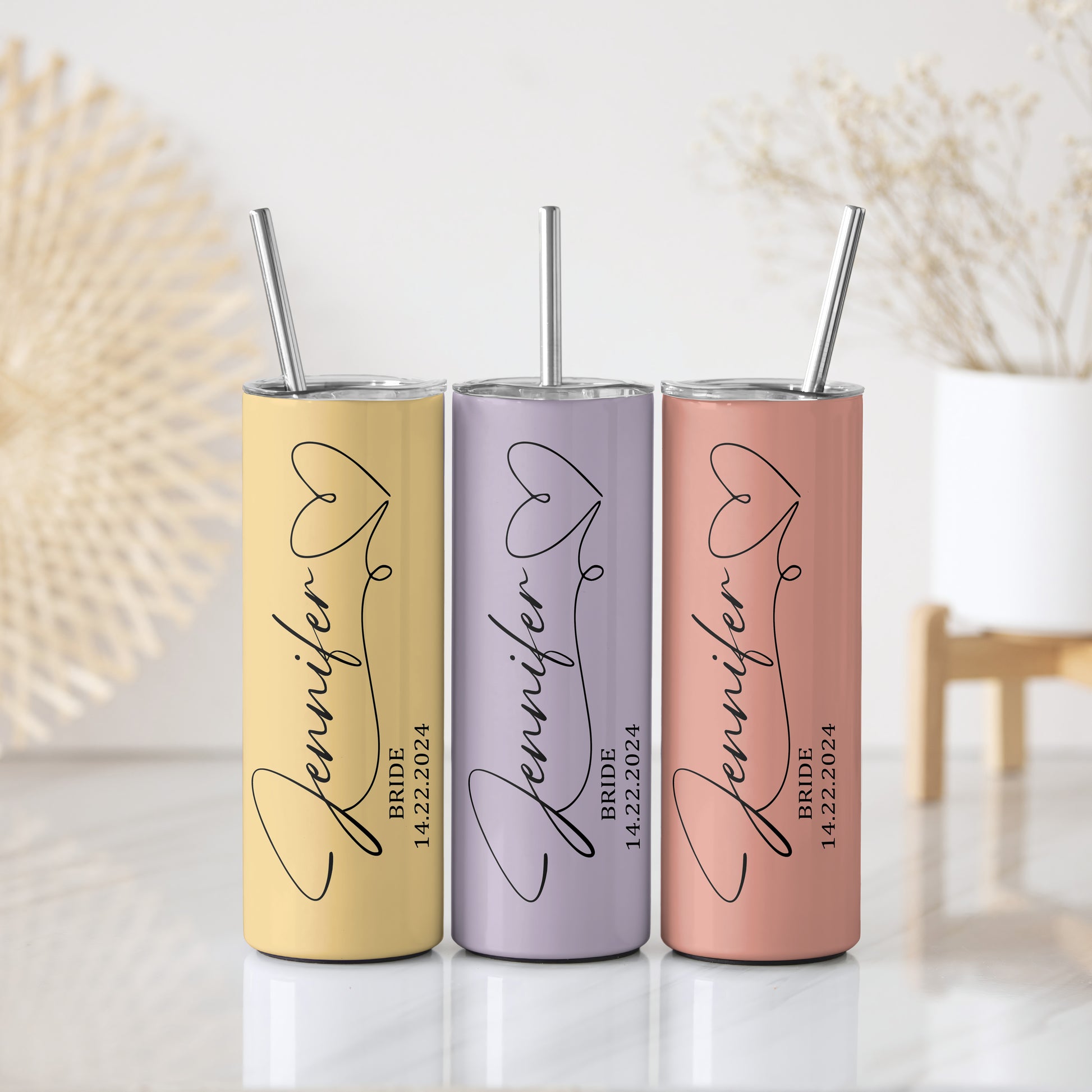 Bride Tumbler: Personalize Your Wedding Party With Stainless Steel Elegance