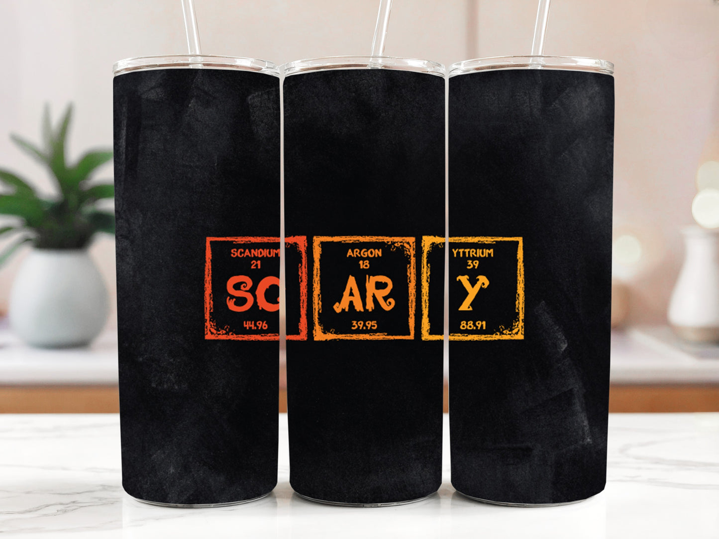 Spooky Season Insulated Tumbler, Halloween Chemistry Student Drinkware, Science Teacher Gift