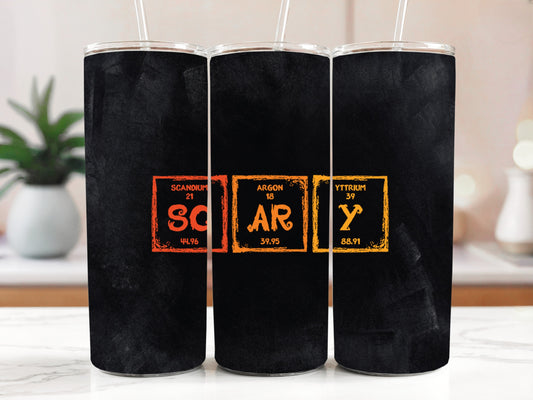 Spooky Season Insulated Tumbler, Halloween Chemistry Student Drinkware, Science Teacher Gift