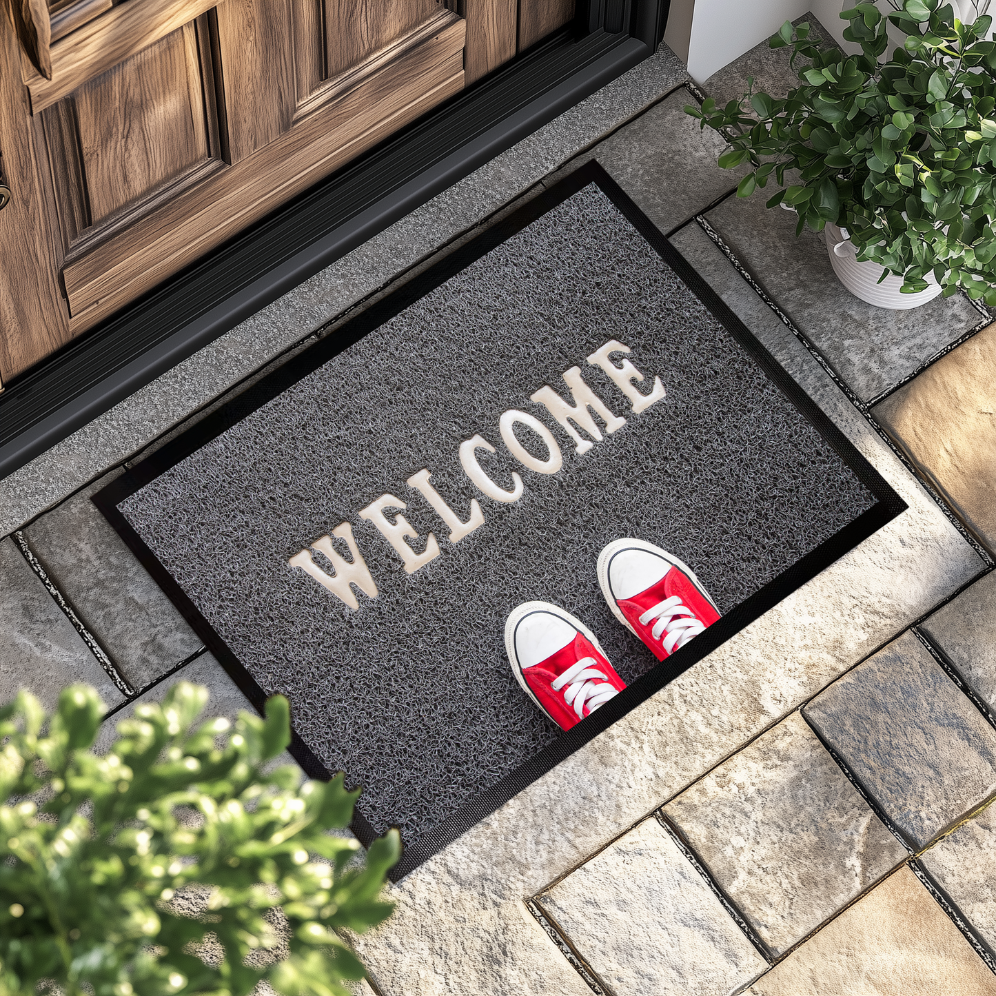 Stylish Sublimation Welcome Mat, Modern Minimalist Housewarming Gift.