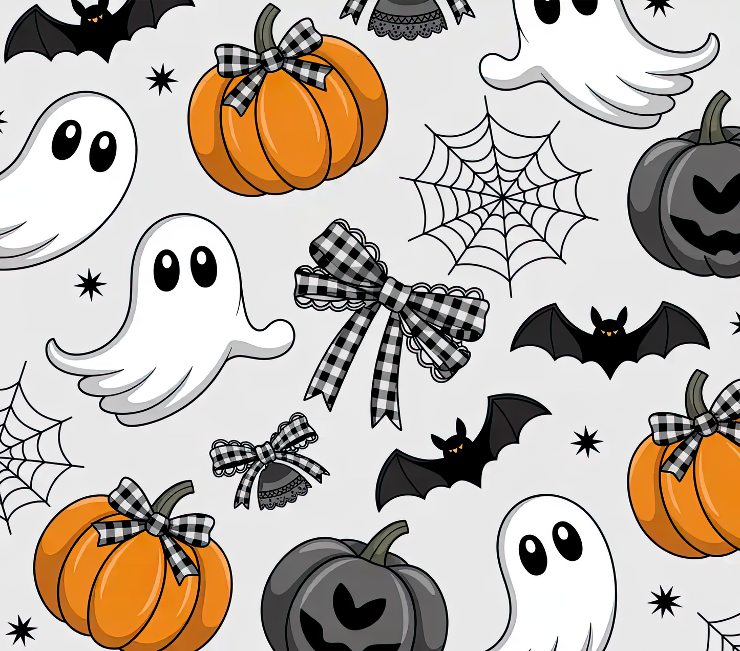 Cute Halloween Kids Tumbler, Spooky Ghost & Pumpkin Stainless Steel