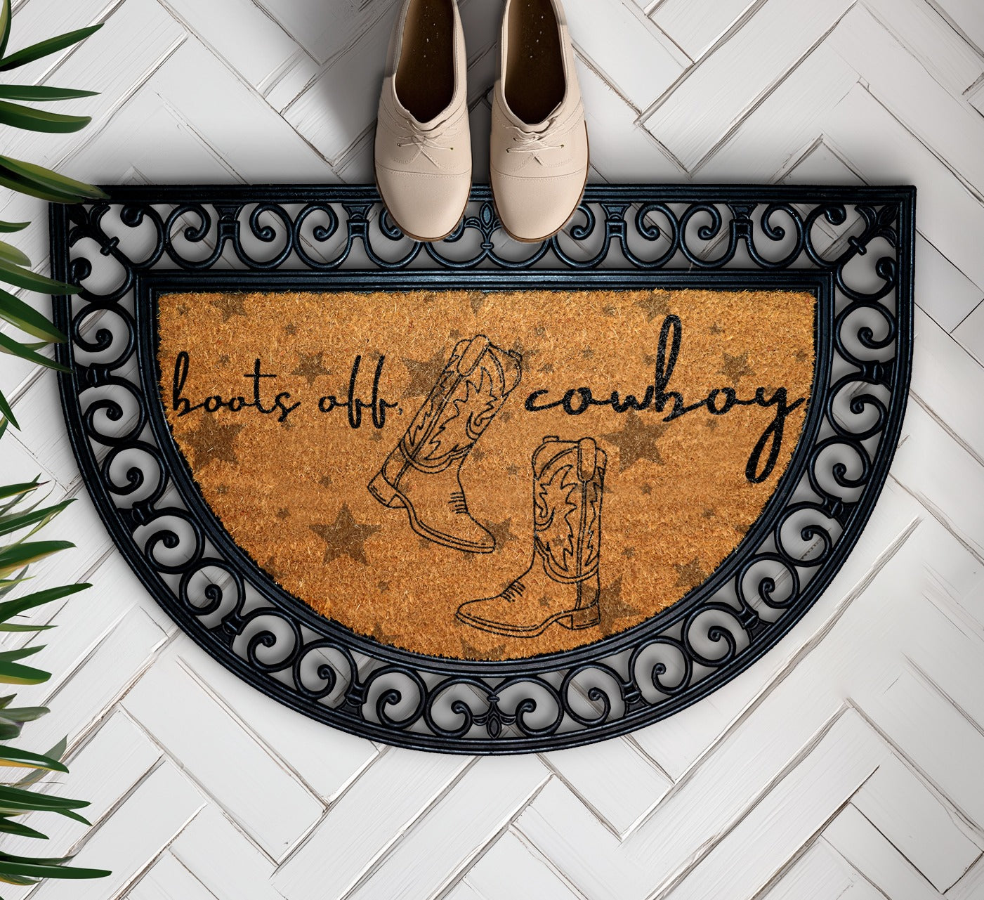 Rustic Ranch Floormat: Welcoming Texas Charm for Your Home