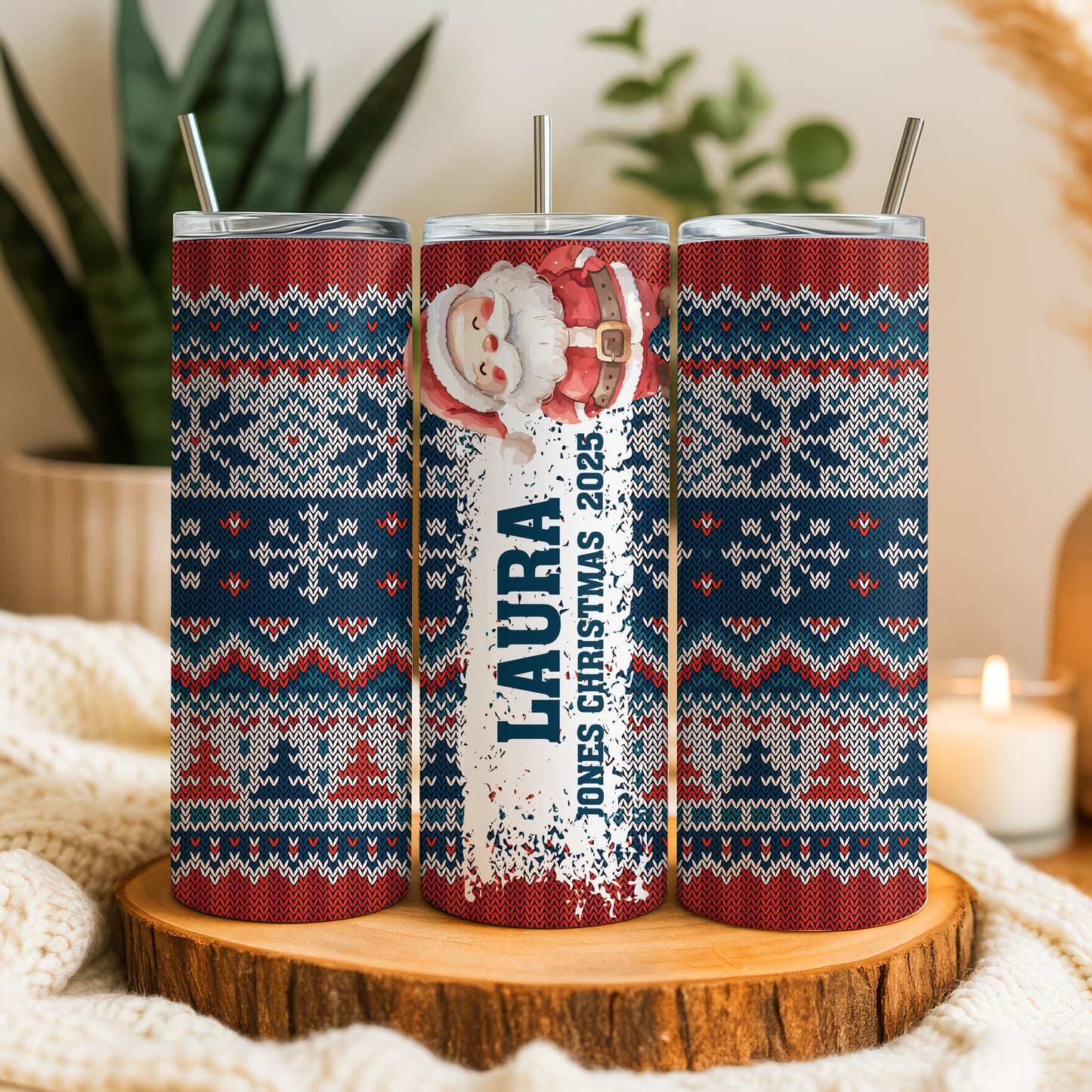 Personalize your Holiday Cheer with Festive Family Tumblers & More!