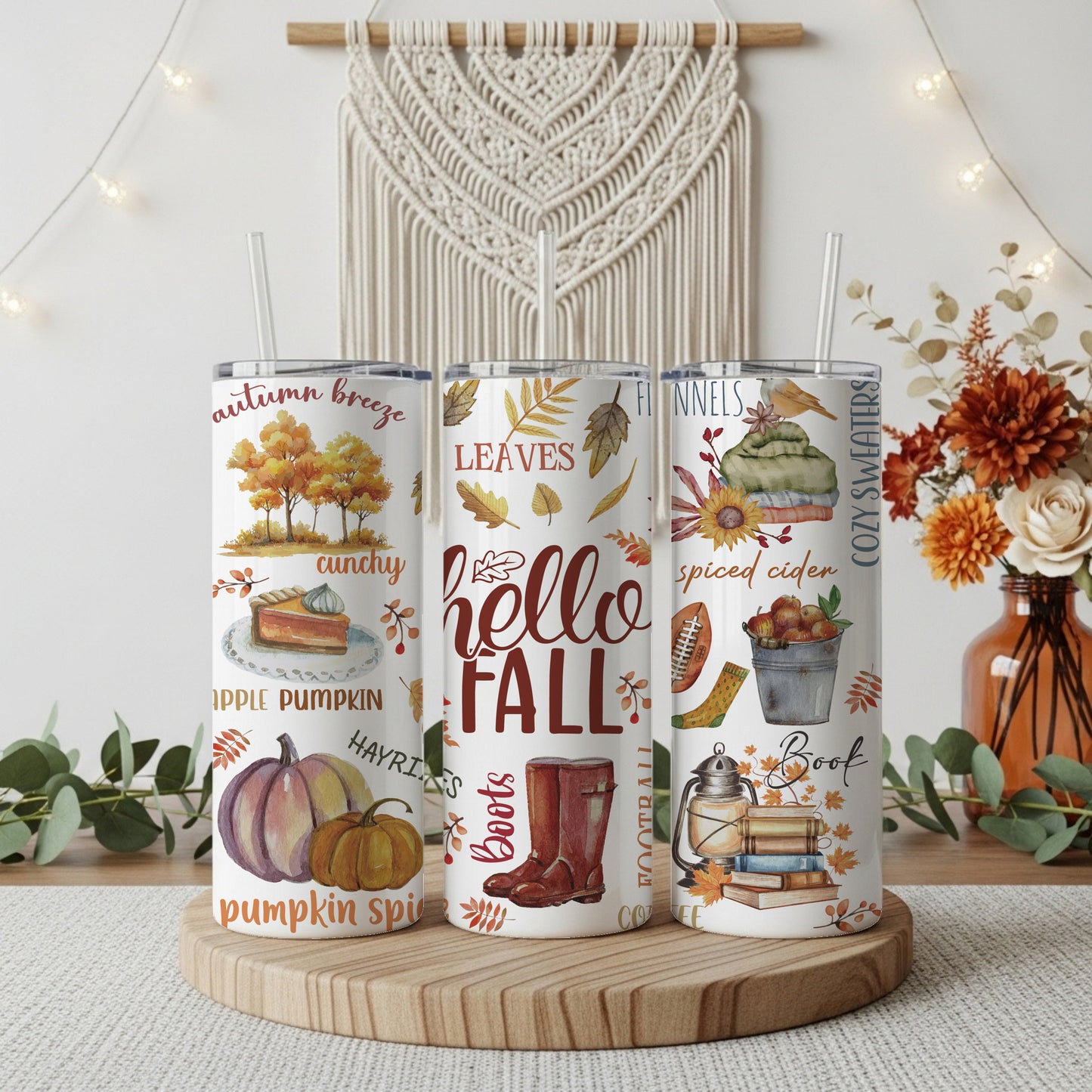 Autumn Love Tumbler: Cozy, Chic, Perfect Gift for Fall Vibes