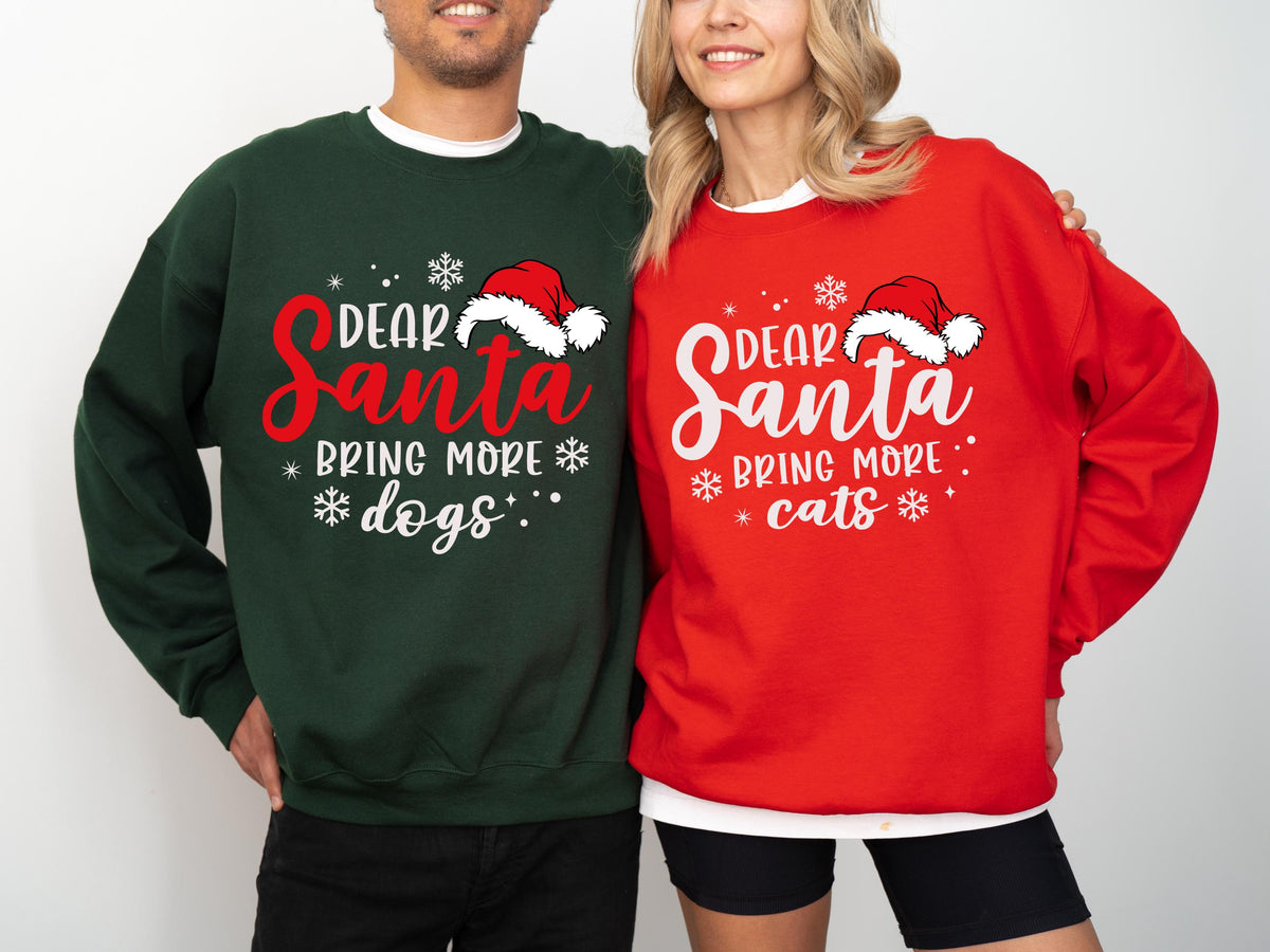 Dear Santa Shirts, Xmas Quotes Family Sweatshirt, Christmas Group Matching Tee