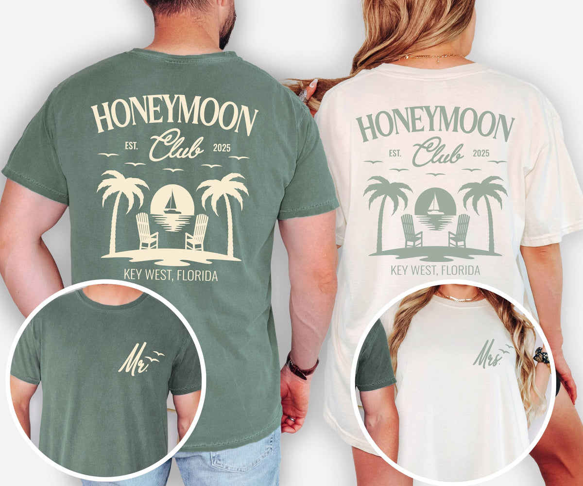 Honeymoon Comfort Colors® Shirt, Mrs. Honeymoon Trip Tee, Honeymoon Weekend Shirt, Custom Honeymoon Trip Tee, Newlywed Trip T-Shirt