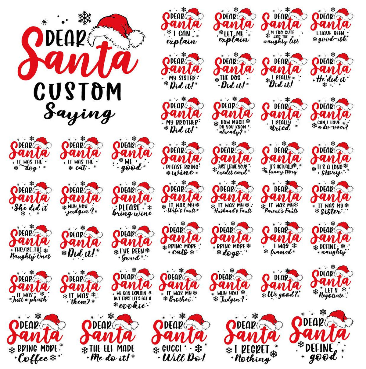 Dear Santa Shirts, Xmas Quotes Family Sweatshirt, Christmas Group Matching Tee