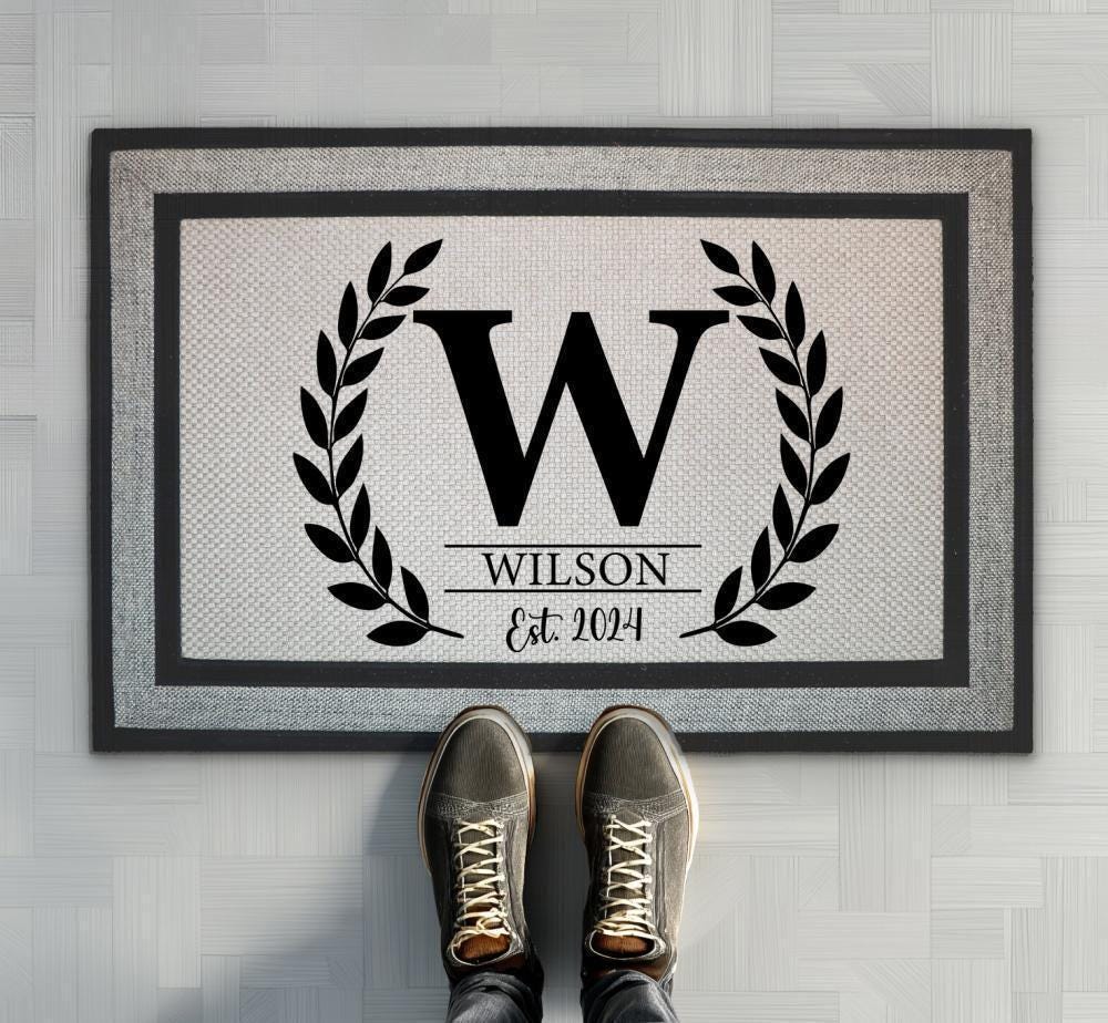 Custom Welcome Doormat, Personalized Front Door mat, Family Name Mat, New Home Porch Decor