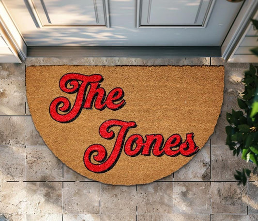 Custom Family Name DoorMat, Personalized Housewarming Gift, Funny New Home Decor