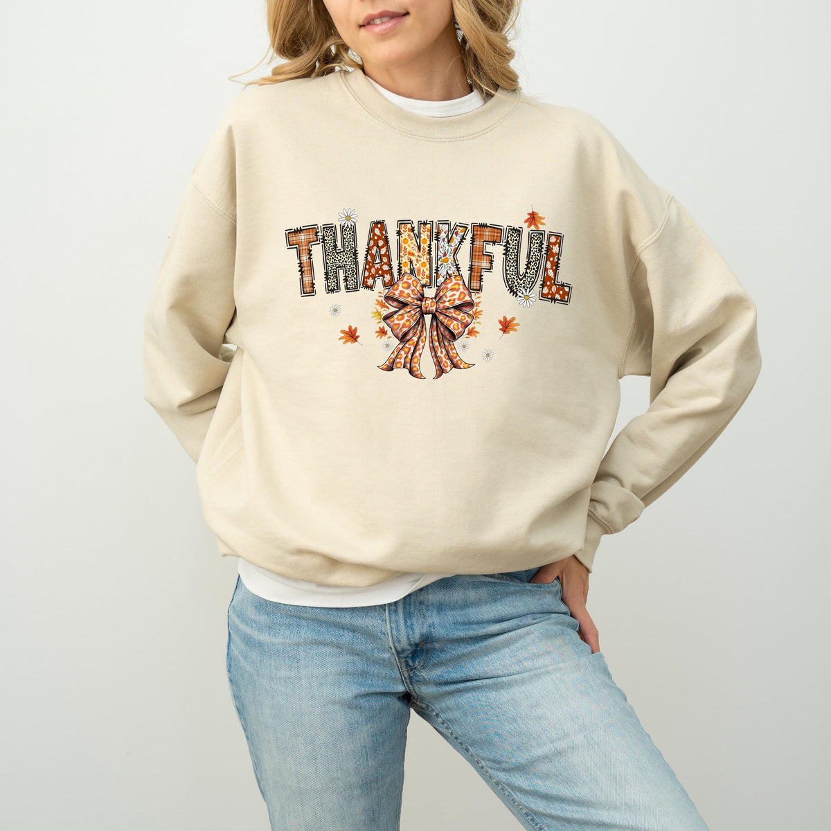 Thankful T-Shirt, Thanksgiving Vibes Shirt, Coquette Fall Sweatshirt, Fall Autumn Gift, Pumpkin Season Hoodie