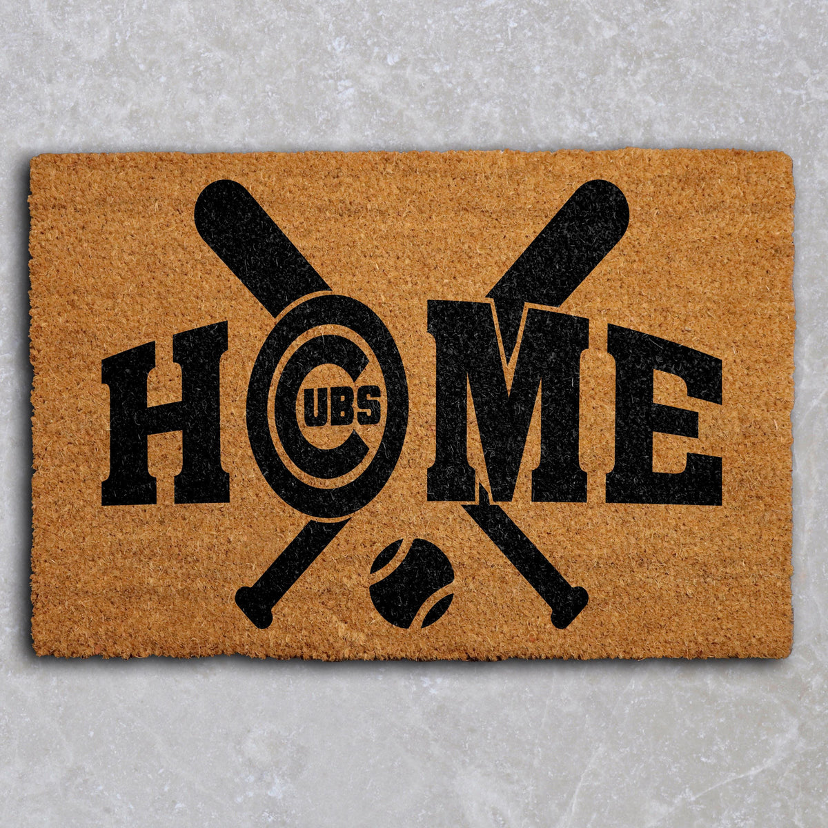 Baseball Bats & Ball Doormat, Baseball Home Welcome Mat