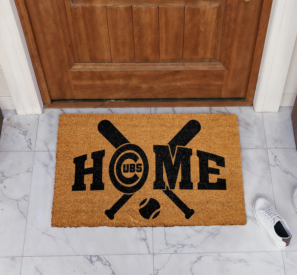 Baseball Bats & Ball Doormat, Baseball Home Welcome Mat