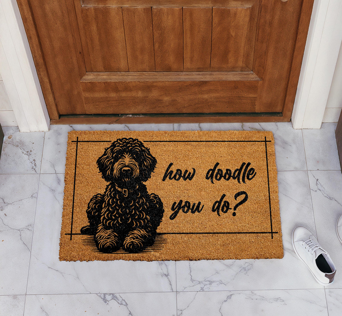 How Doodle You Do Doormat, Labradoodle Welcome Mat, Goldendoodle Home Decor
