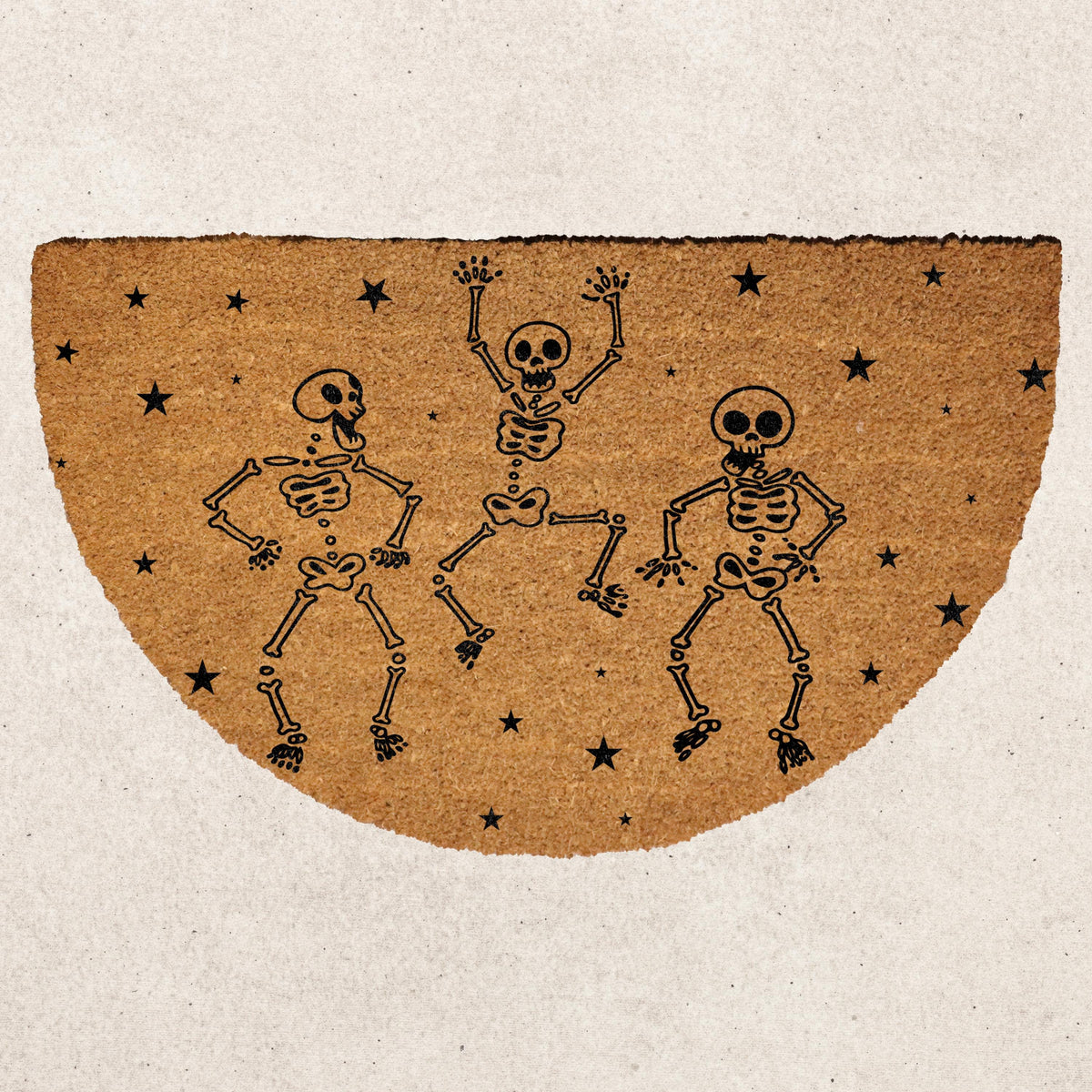 Dancing Skeletons Doormat, Halloween Welcome Mat, Spooky Season Decor, Funny Halloween Gift