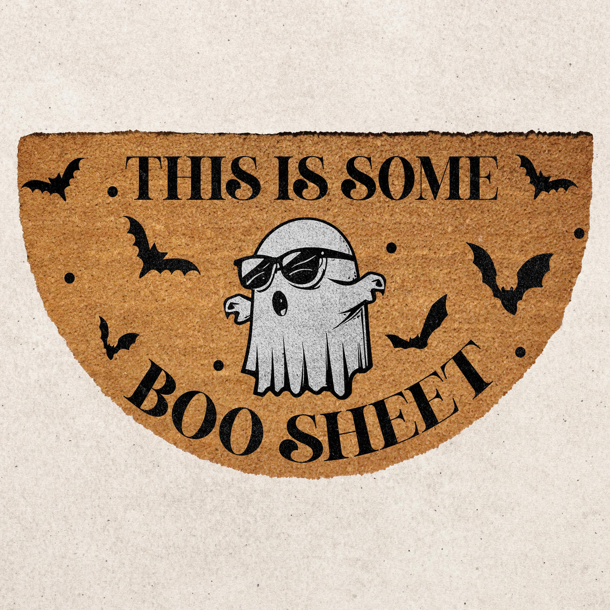 This Is Some Boo Sheet Doormat, Funny Ghost Halloween Welcome Mat, Spooky Home Entrance Decor