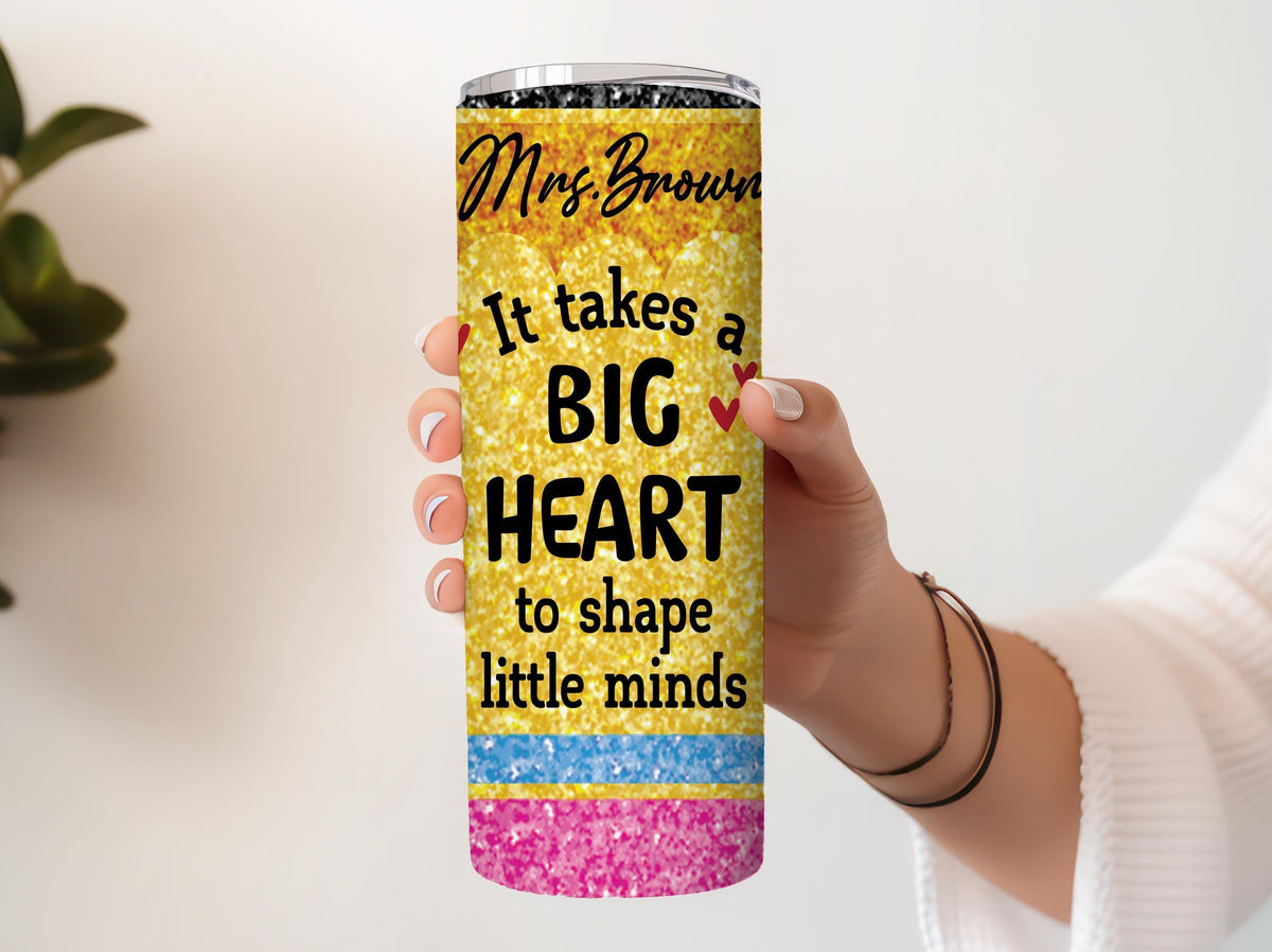 Customizable Teacher Appreciation Stainless Steel Tumbler