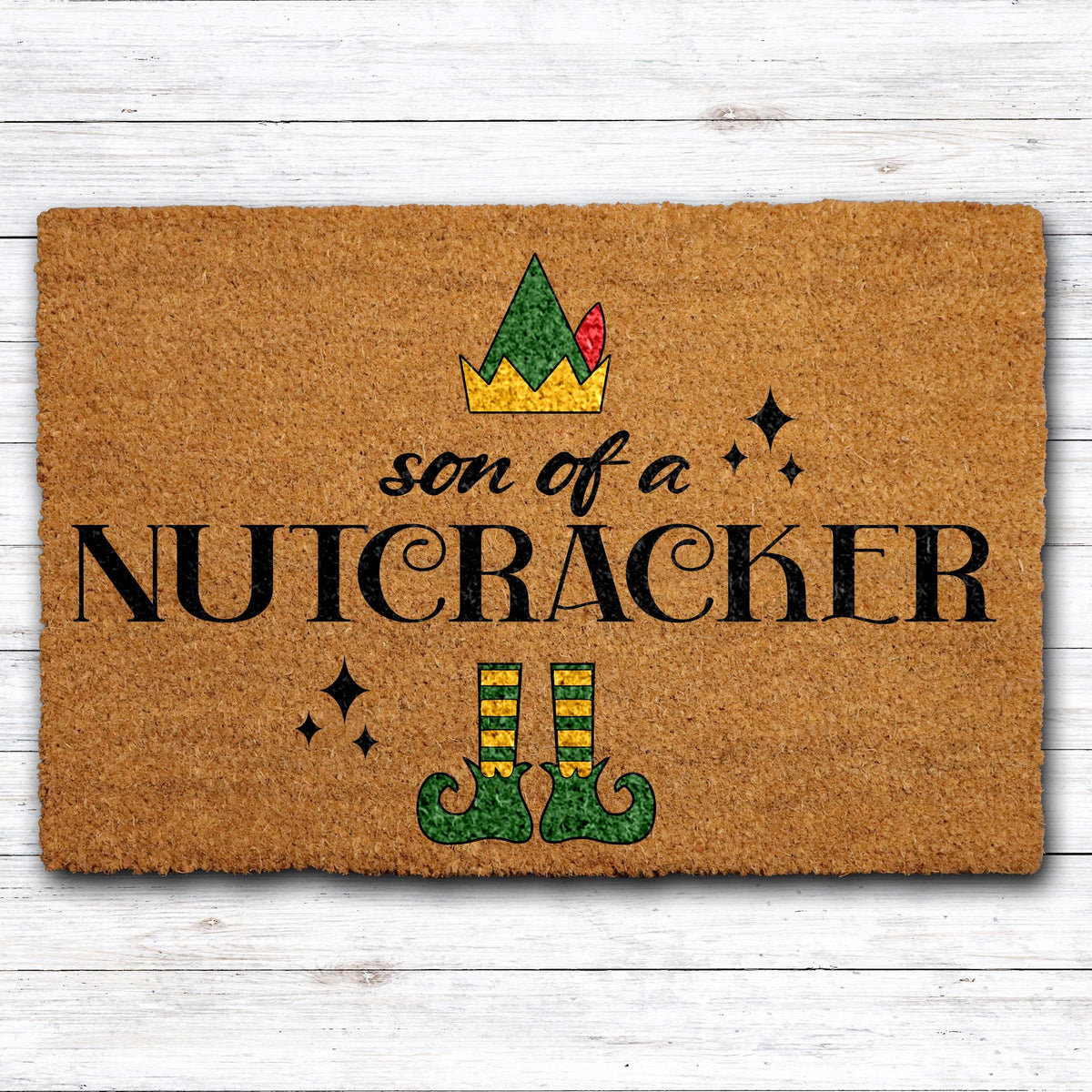 Son of a Nutcracker Doormat, Movie Quote Door Mat, Funny Christmas Welcome Mat