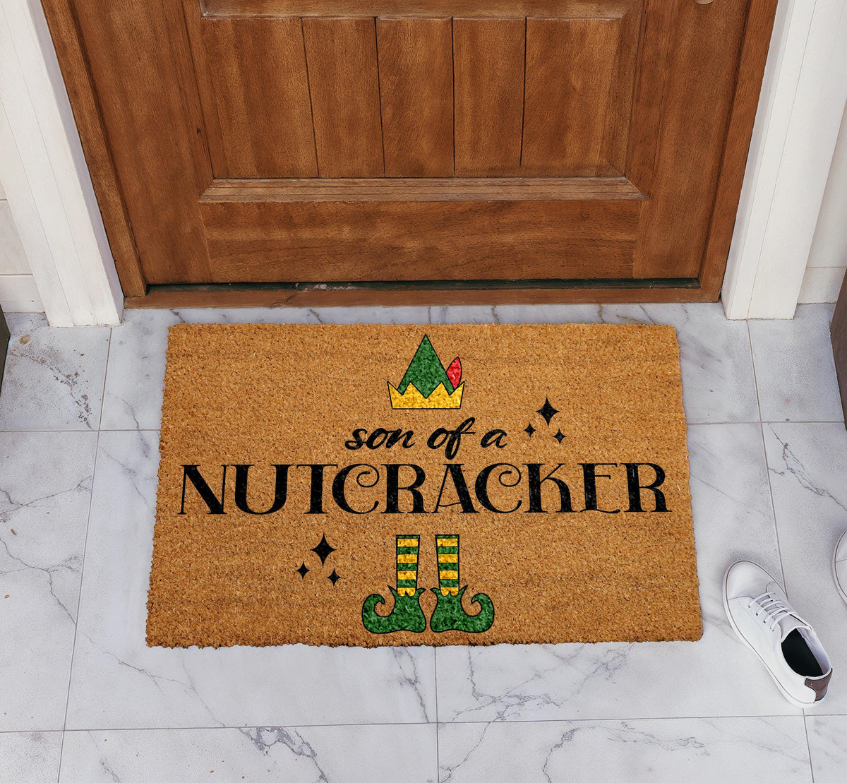 Son of a Nutcracker Doormat, Movie Quote Door Mat, Funny Christmas Welcome Mat
