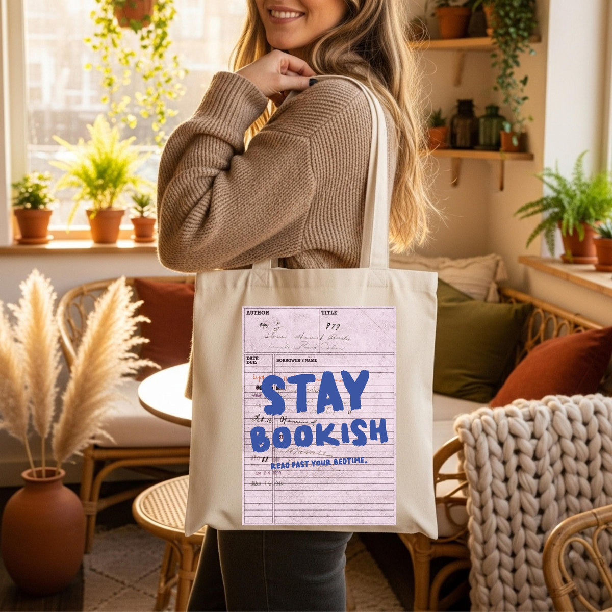 Book Lover Tote Bag, Library Card Tote Bag, Bookworm Tote Bag, Funny Book Bag, Book Lover Bookish Canvas Bag, Bibliophiles & Book Club Gifts