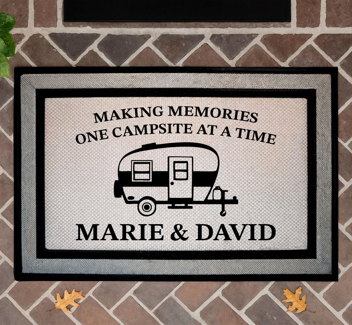 Making Memories One Campsite At A Time Doormat, Personalized Camper Door Mat