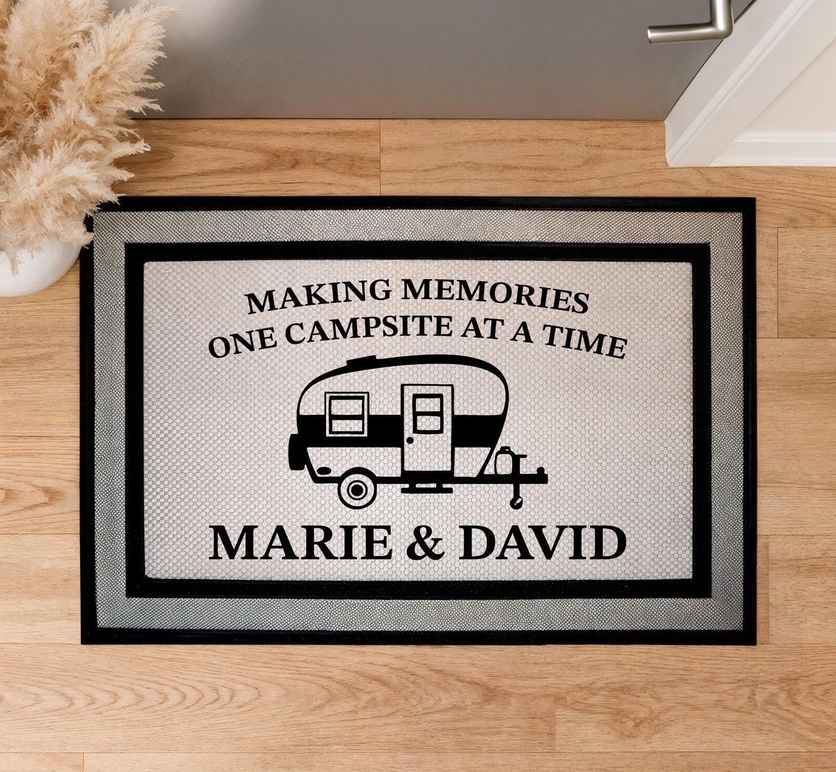 Making Memories One Campsite At A Time Doormat, Personalized Camper Door Mat