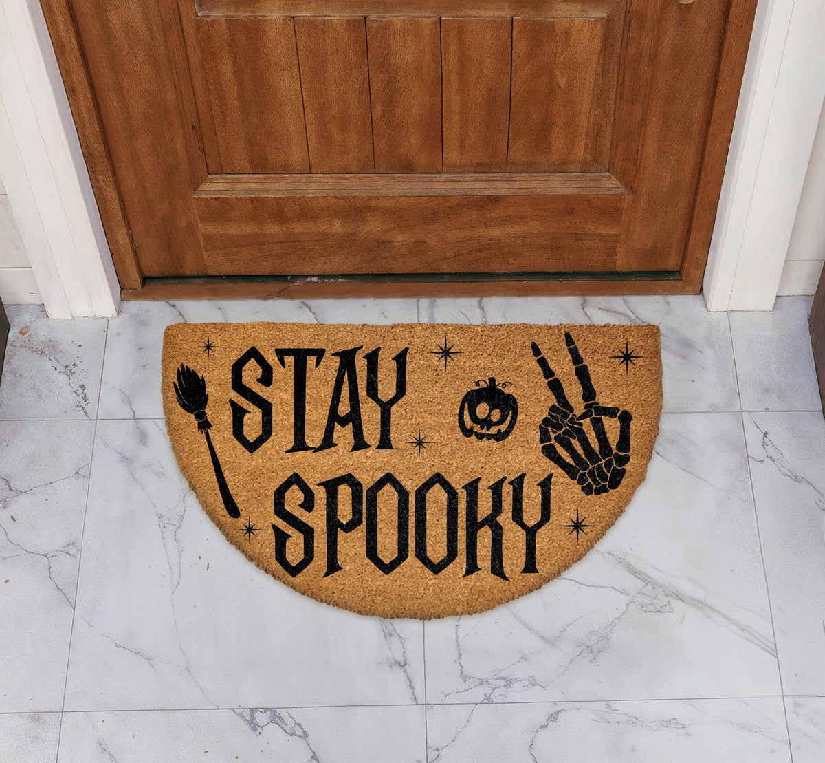 Stay Spooky Doormat, Halloween Welcome Mat, Spooky Season Home Decor Floor Mat