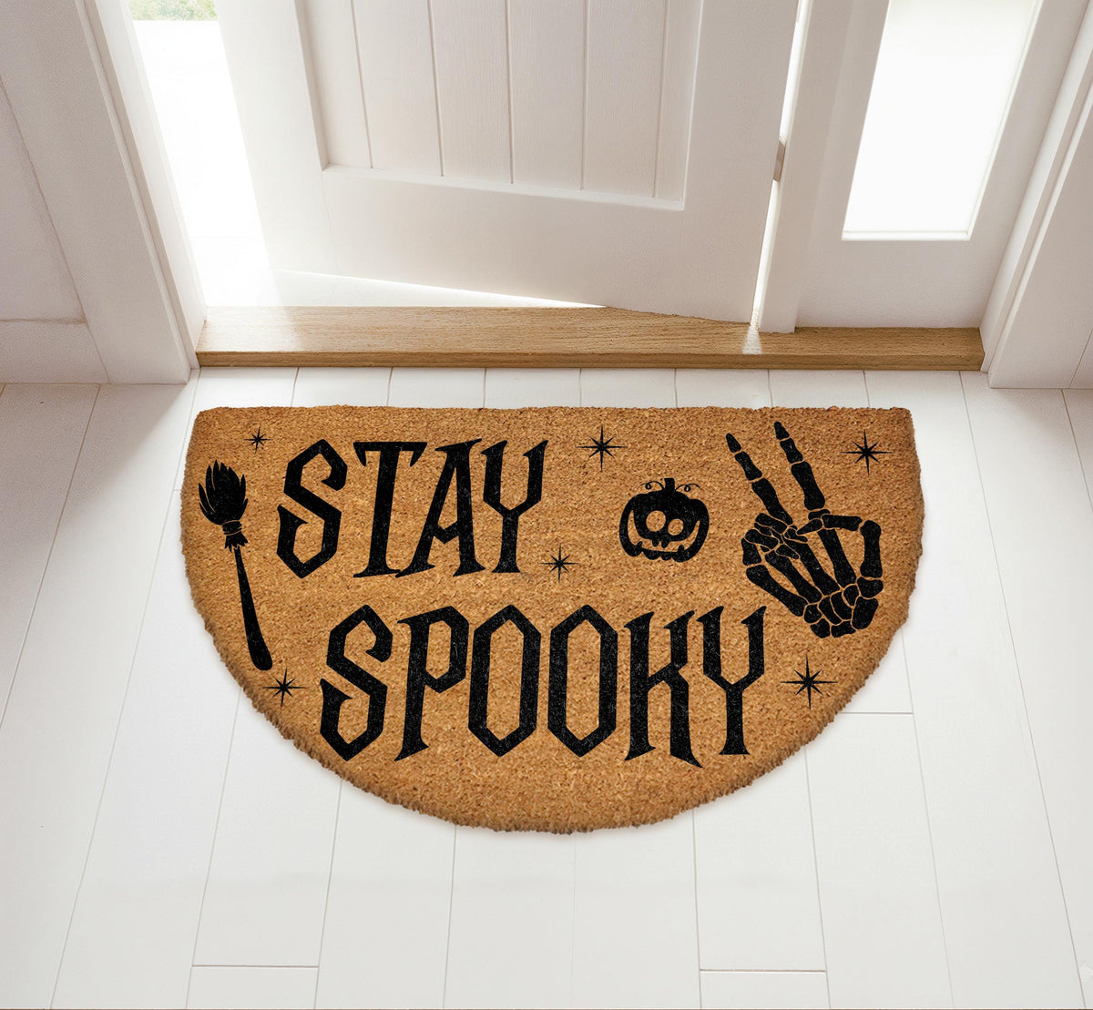 Stay Spooky Doormat, Halloween Welcome Mat, Spooky Season Home Decor Floor Mat