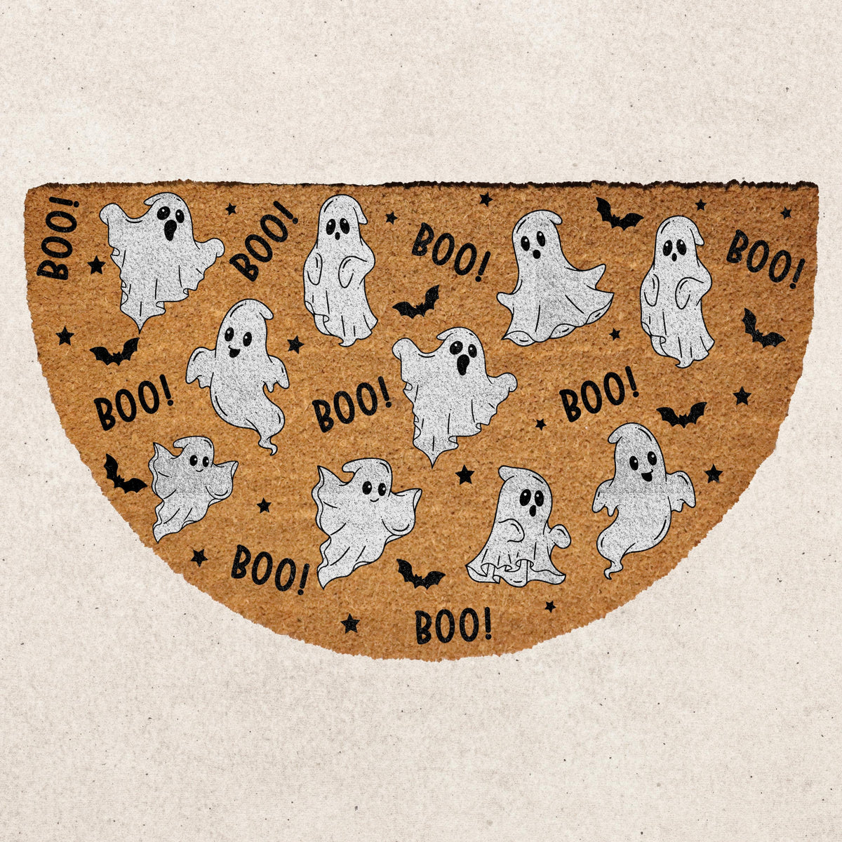 Ghost Doormat, Boo Welcome Mat, Halloween Home Entrance Mat, Spooky Bats Door Mat