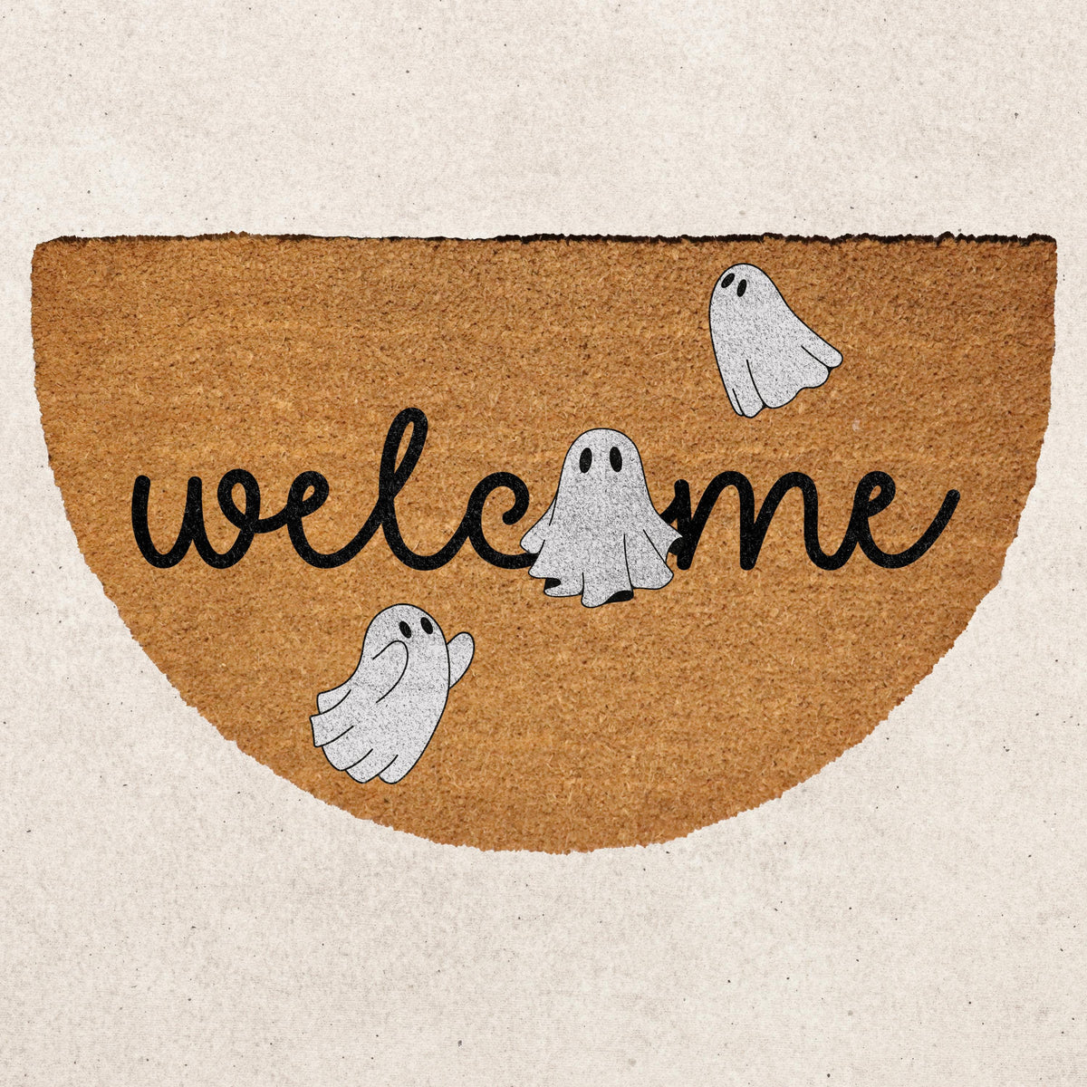 Spooky Welcome Doormat, Halloween Ghost Welcome Mat, Spooky Season Floor Mat