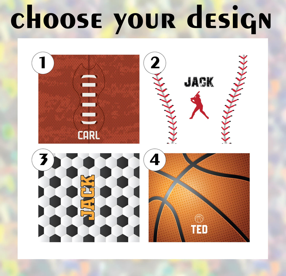 Personalized Sport Theme Kids Tumbler With Foldable Straw, Team Player Training Water Bottle