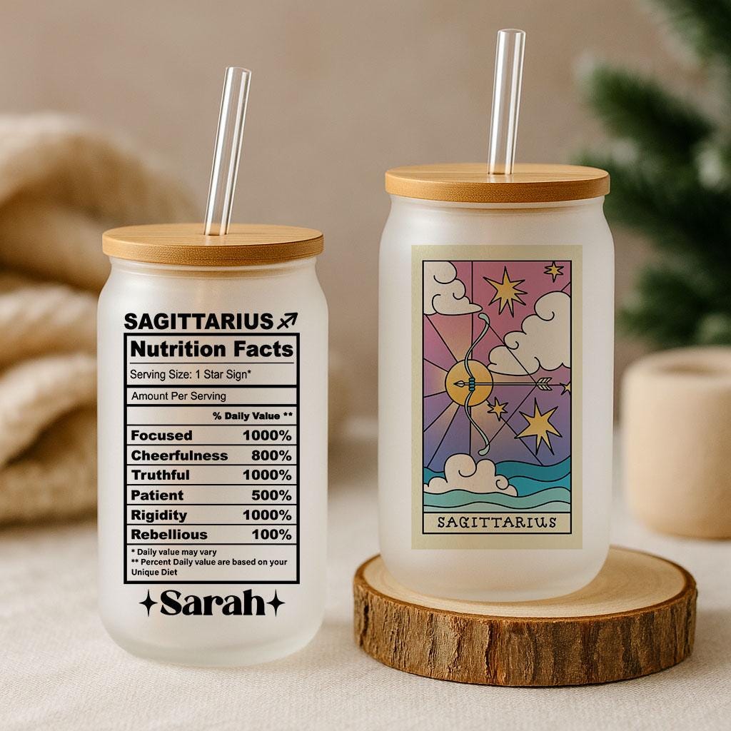 Custom Zodiac Signs Can Glass Tumbler