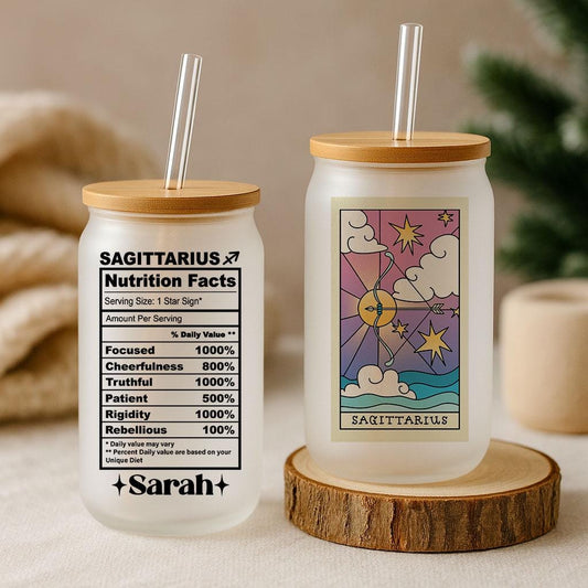 Custom Zodiac Signs Can Glass Tumbler