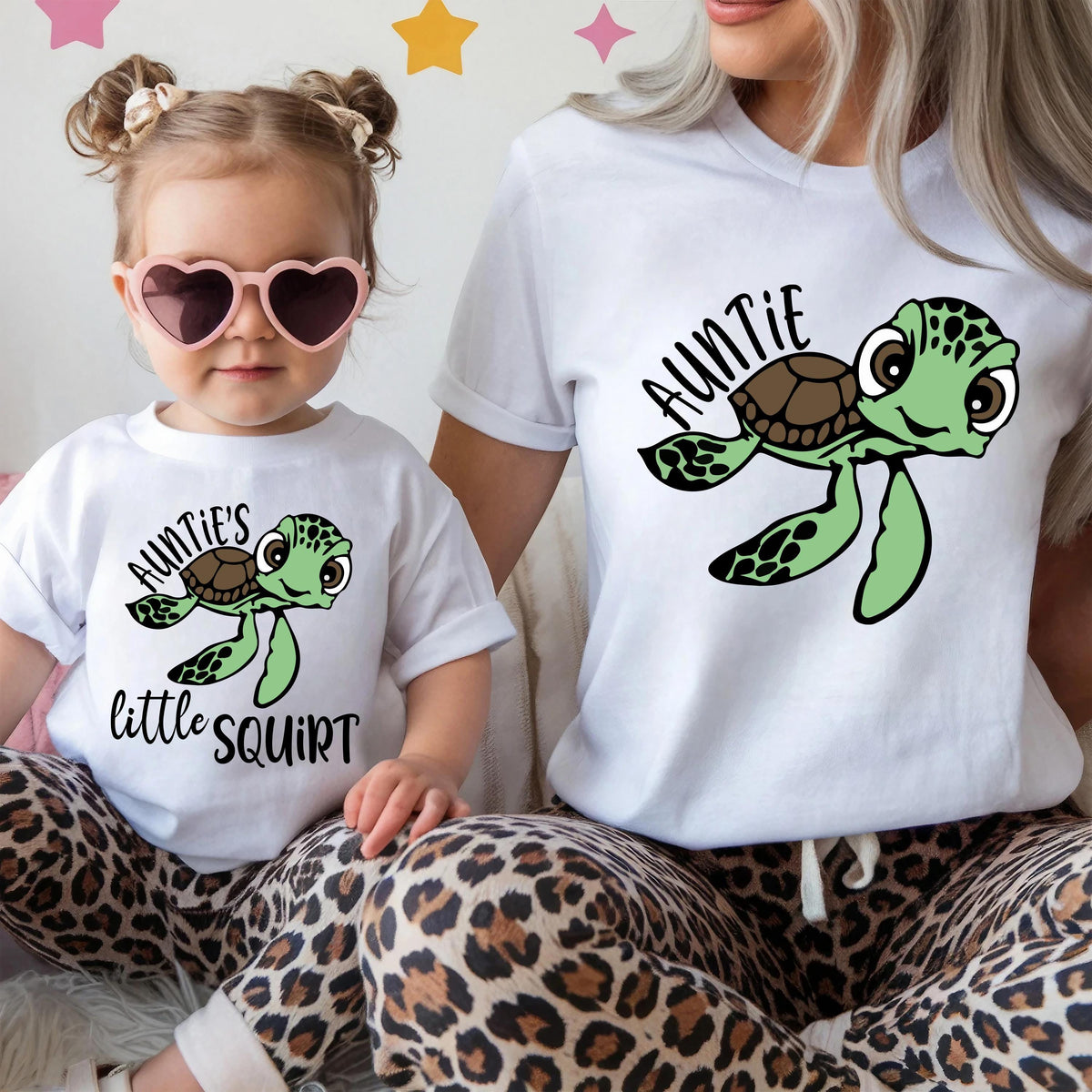 Auntie Niece Shirts, Auntie's Little Squirt T-Shirt, Aunty Day Celebration Sweatshirt, Gift For Aunt, Niece and Nephew Tee