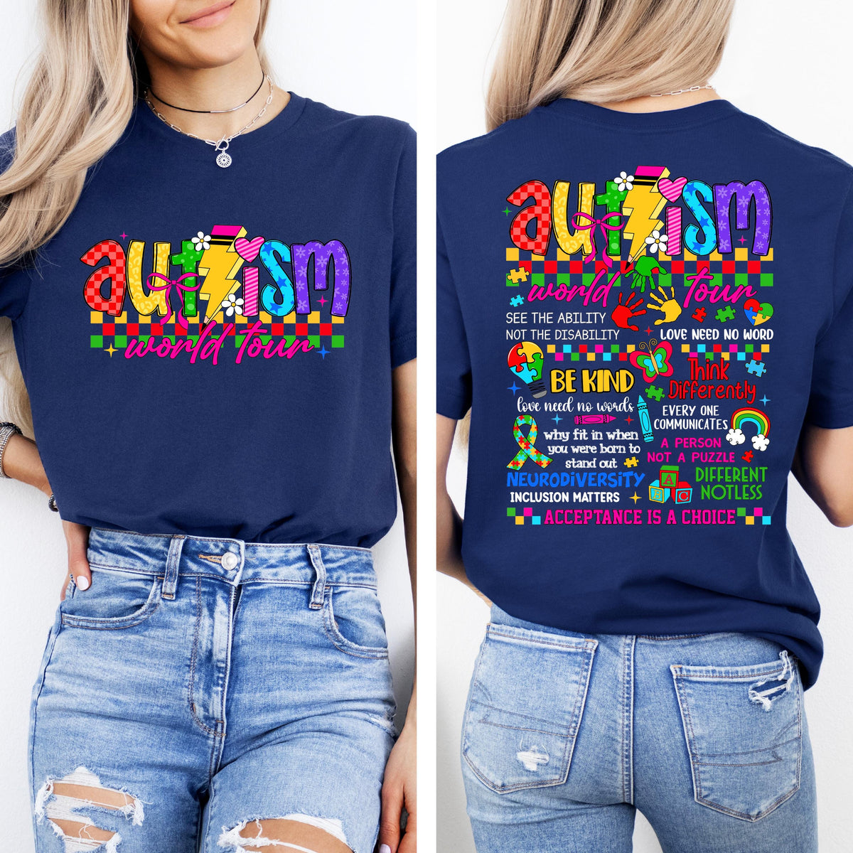 Autism Acceptance World Tour Graphic Shirt