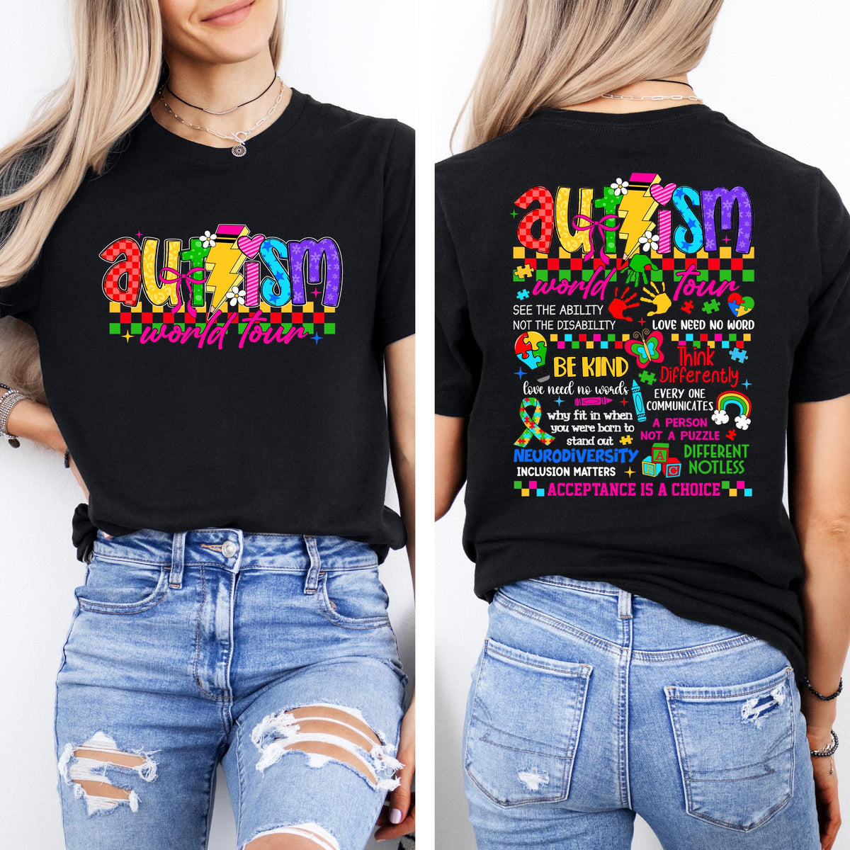 Autism Acceptance World Tour Graphic Shirt