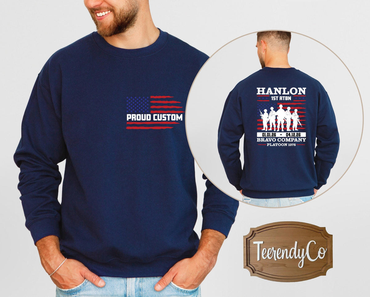 Proud Custom USA Shirt, Military Graduation T-Shirt, USA Army Sweatshirt, Proud Family Gift