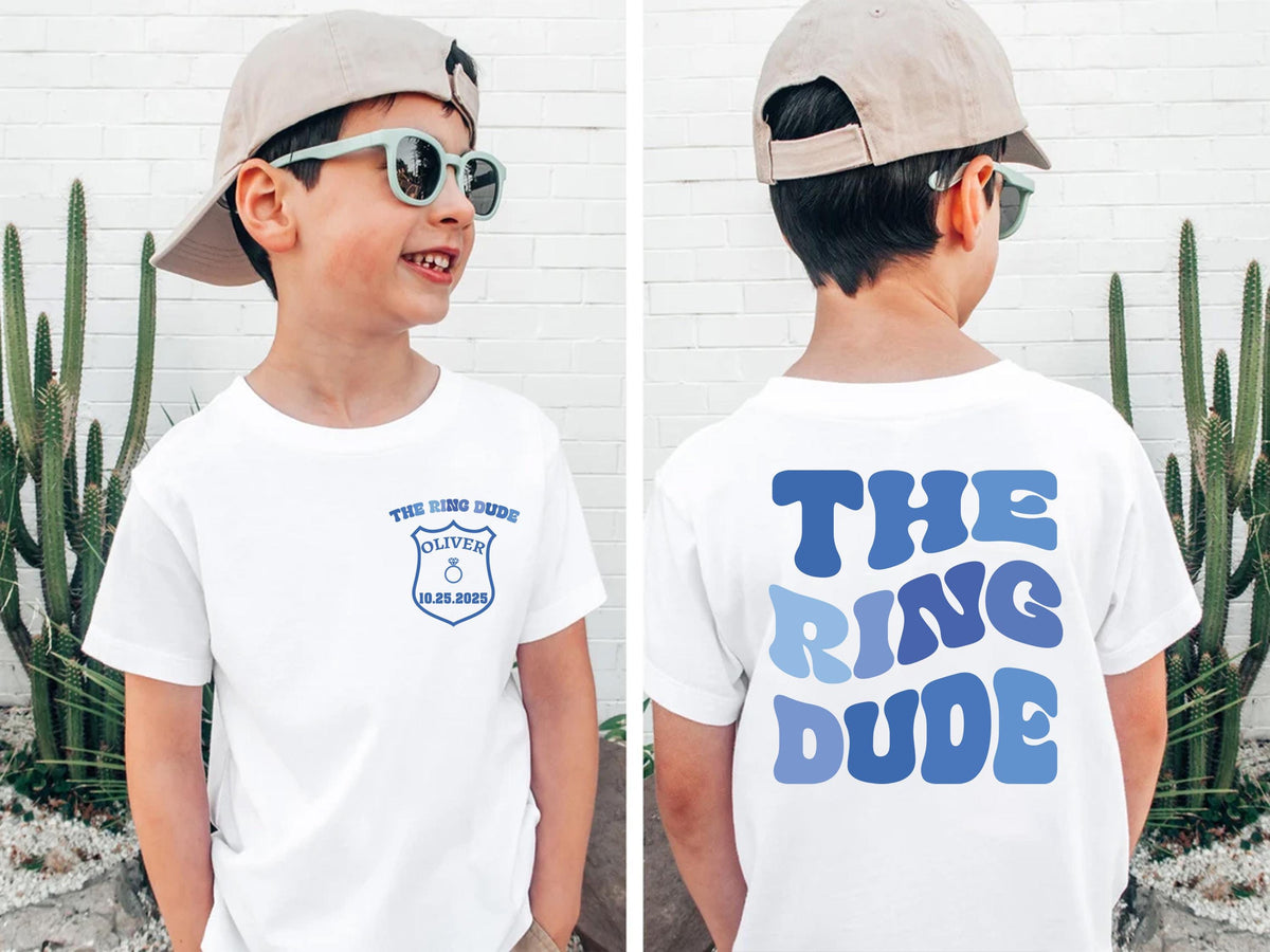 The Ring Dude Shirt, Ring Security T-shirt, Bridal Party Kids Gift, Wedding Party Shirt for Boys