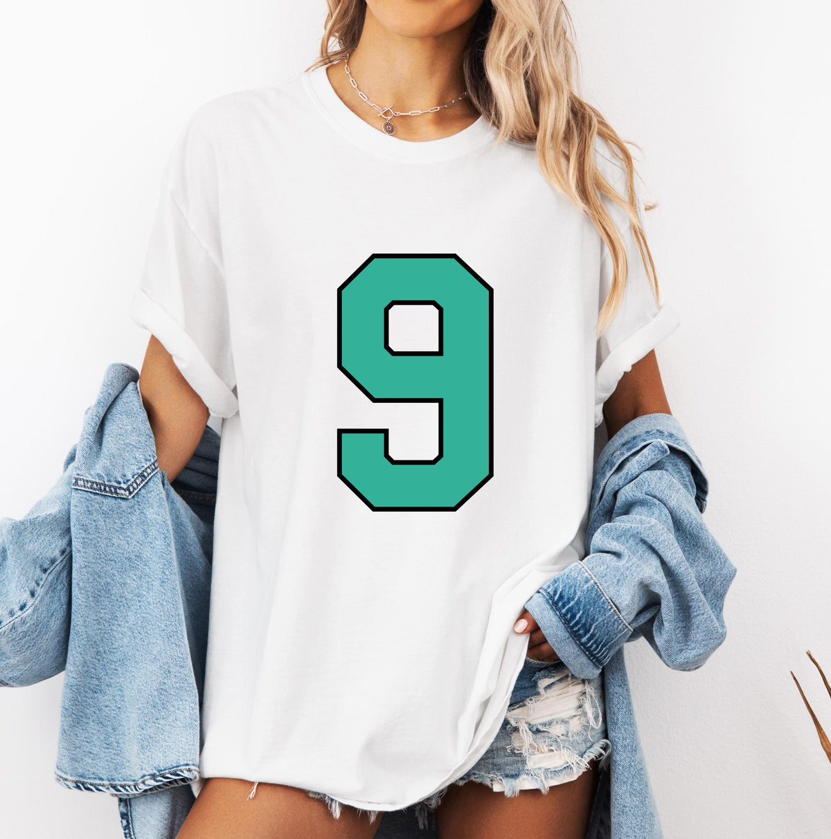 Custom Number Sweatshirt, Player Number Shirt, School Team Number Sweatshirt, College Football Tee