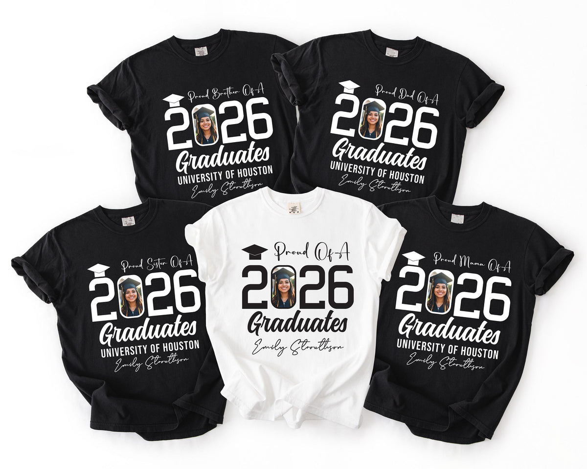 Proud Grad Family Shirt, Custom Graduation Shirt, Senior Gift Sweatshirts