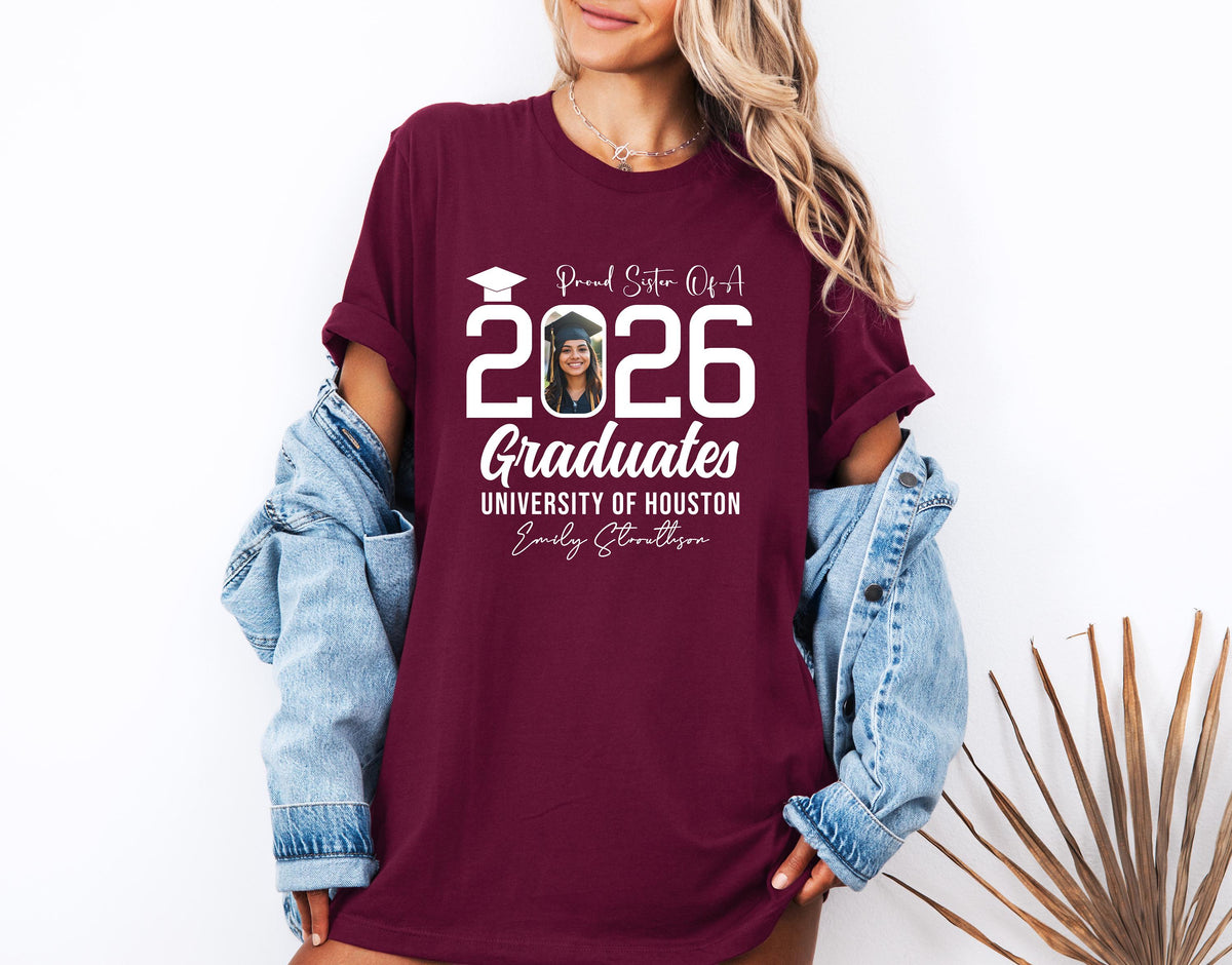 Proud Grad Family Shirt, Custom Graduation Shirt, Senior Gift Sweatshirts