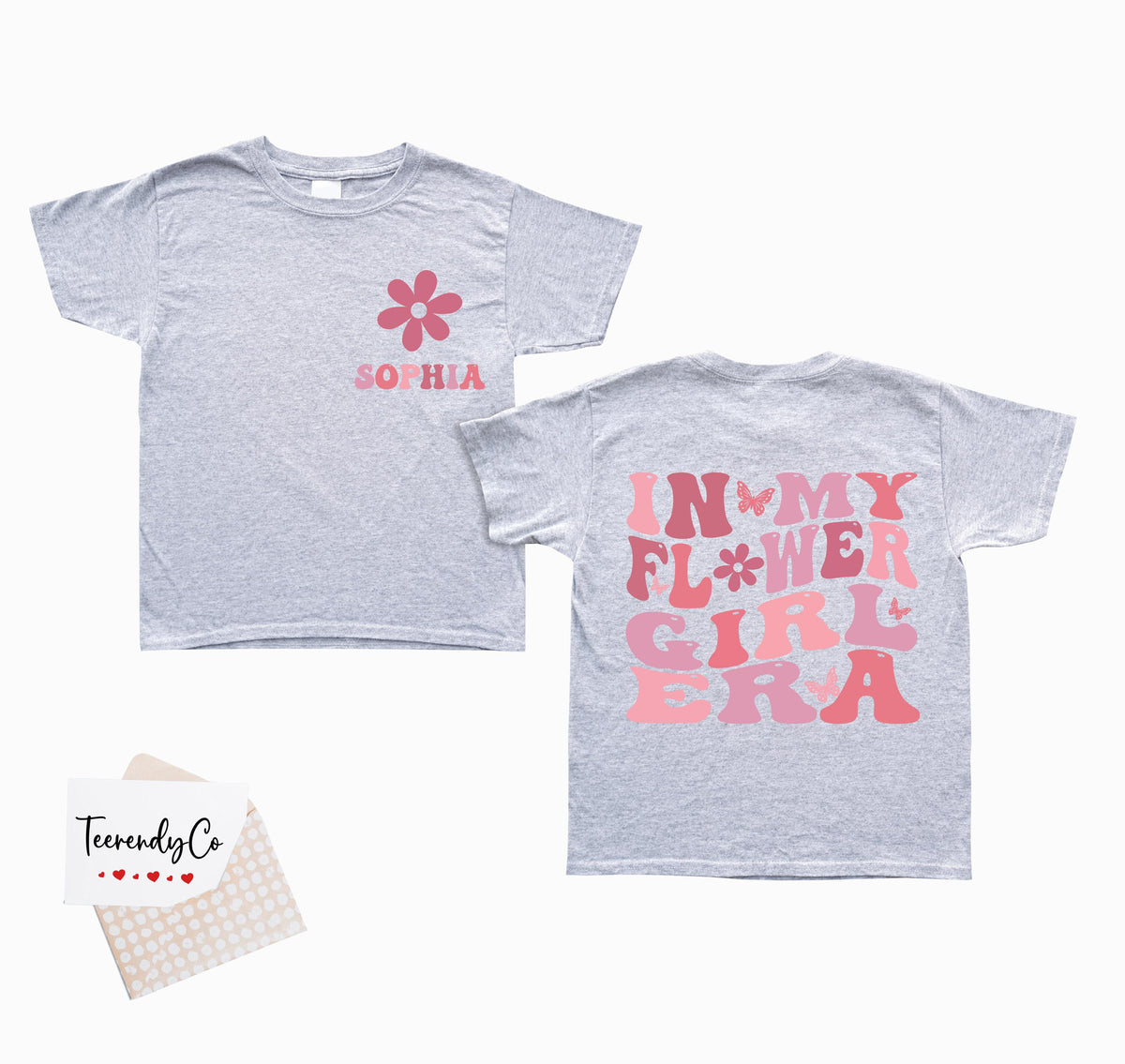 Flower Girl Shirt, Kids Bridesmaid Tee, Custom Wedding Toddler Sweatshirt, Junior Bridal Party Gift, In My Flower Girl Era Tees