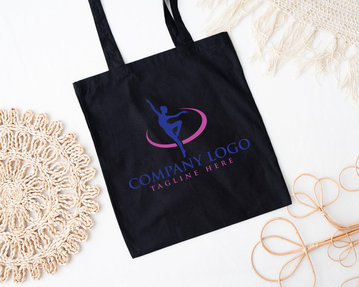 Custom Logo Tote Bag, Promotional Tote Bags, Personalized Company Tote, Branded Reusable Shopping Bag, Corporate Event Giveaway