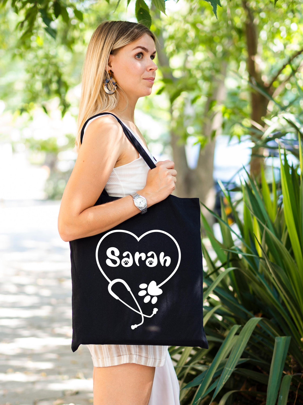 Veterinarian Tote Bag, Custom Vet Tote Bags, DVM Grad Gift Canvas Tote Bag, Vet School Student Totes, Vet Teerinary Tech Tote Bag, DVM Totes
