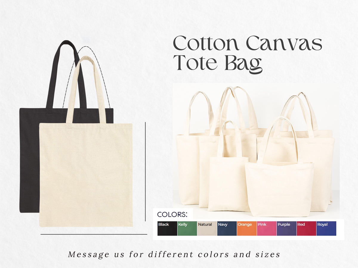 Custom Logo Tote Bag, Promotional Tote Bags, Personalized Company Tote, Branded Reusable Shopping Bag, Corporate Event Giveaway